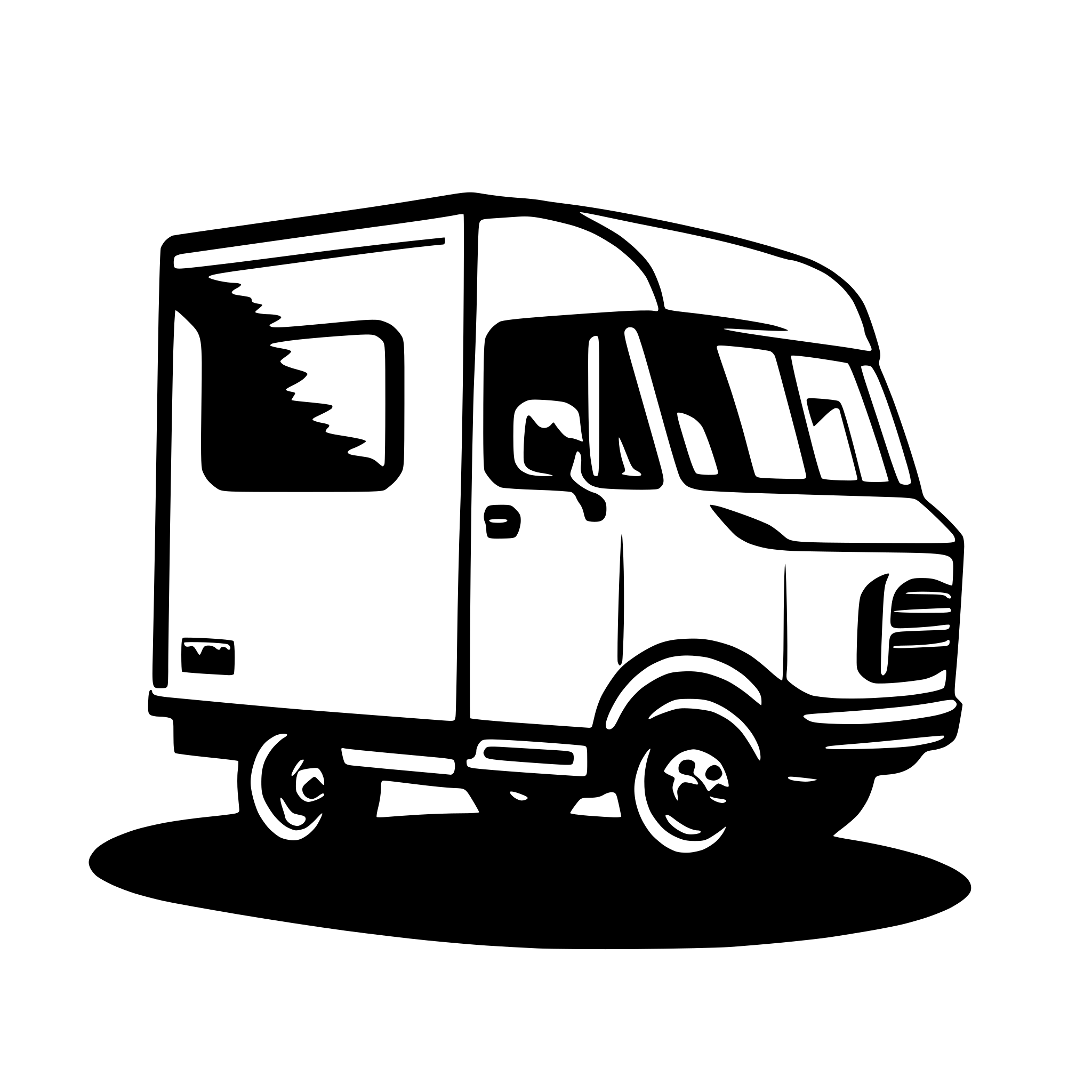 AI-generated SVG of a moving van for logo