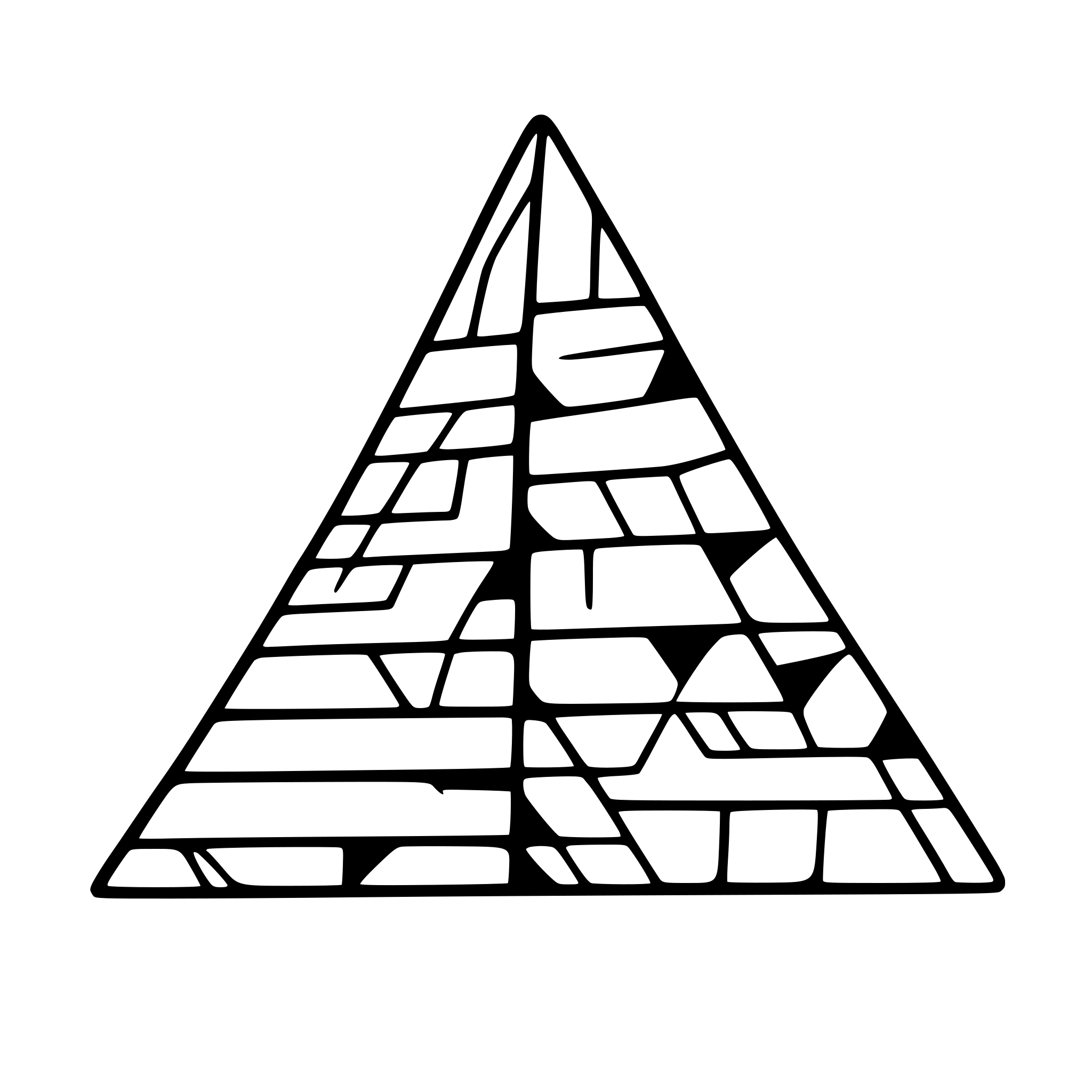 AI-generated SVG of a triangle with 3 lines going from the corners to the center, then 3 more lines going from the center to the middle of the outer lines