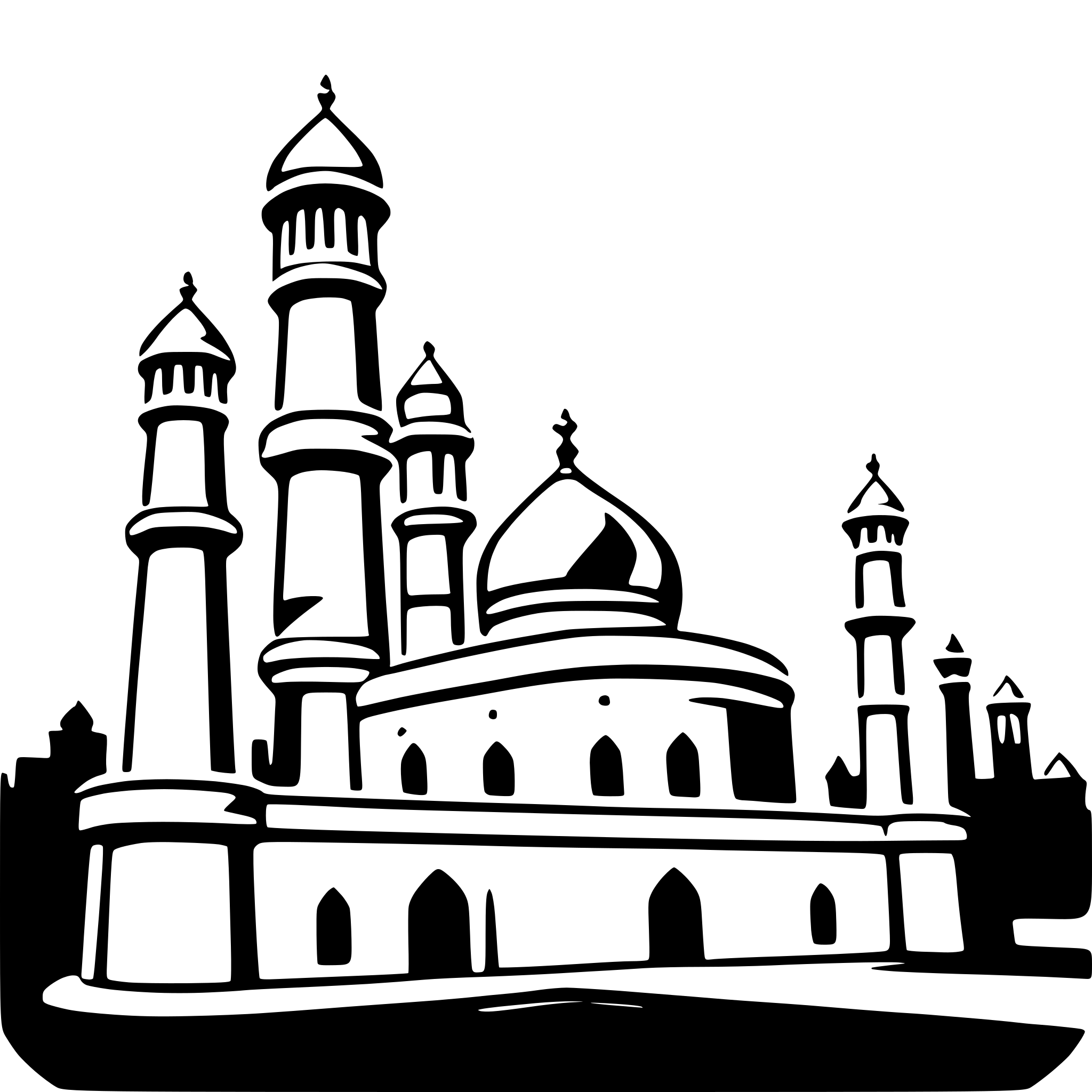 AI-generated SVG of a taj mahal