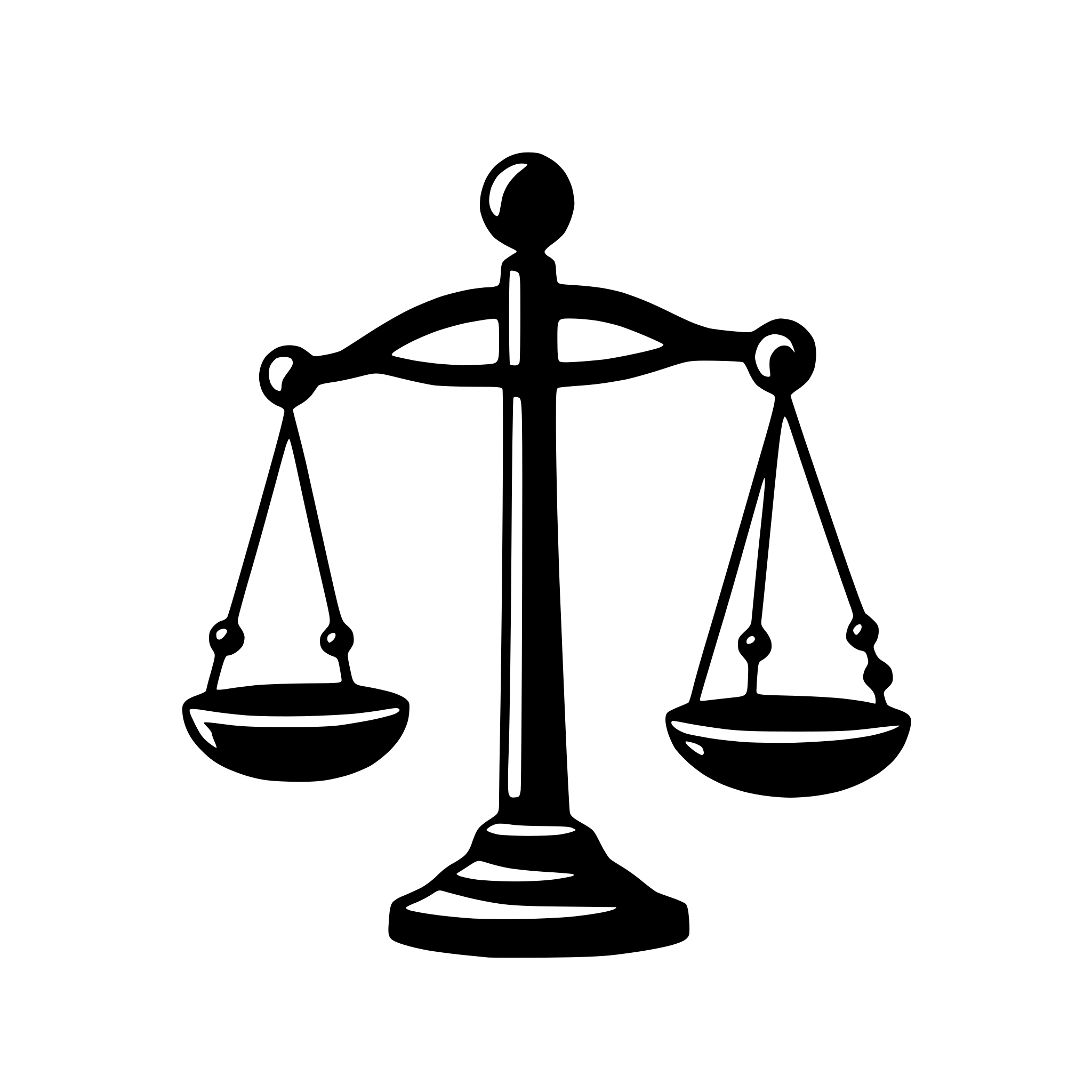 AI-generated SVG of 'scales balancing weights'