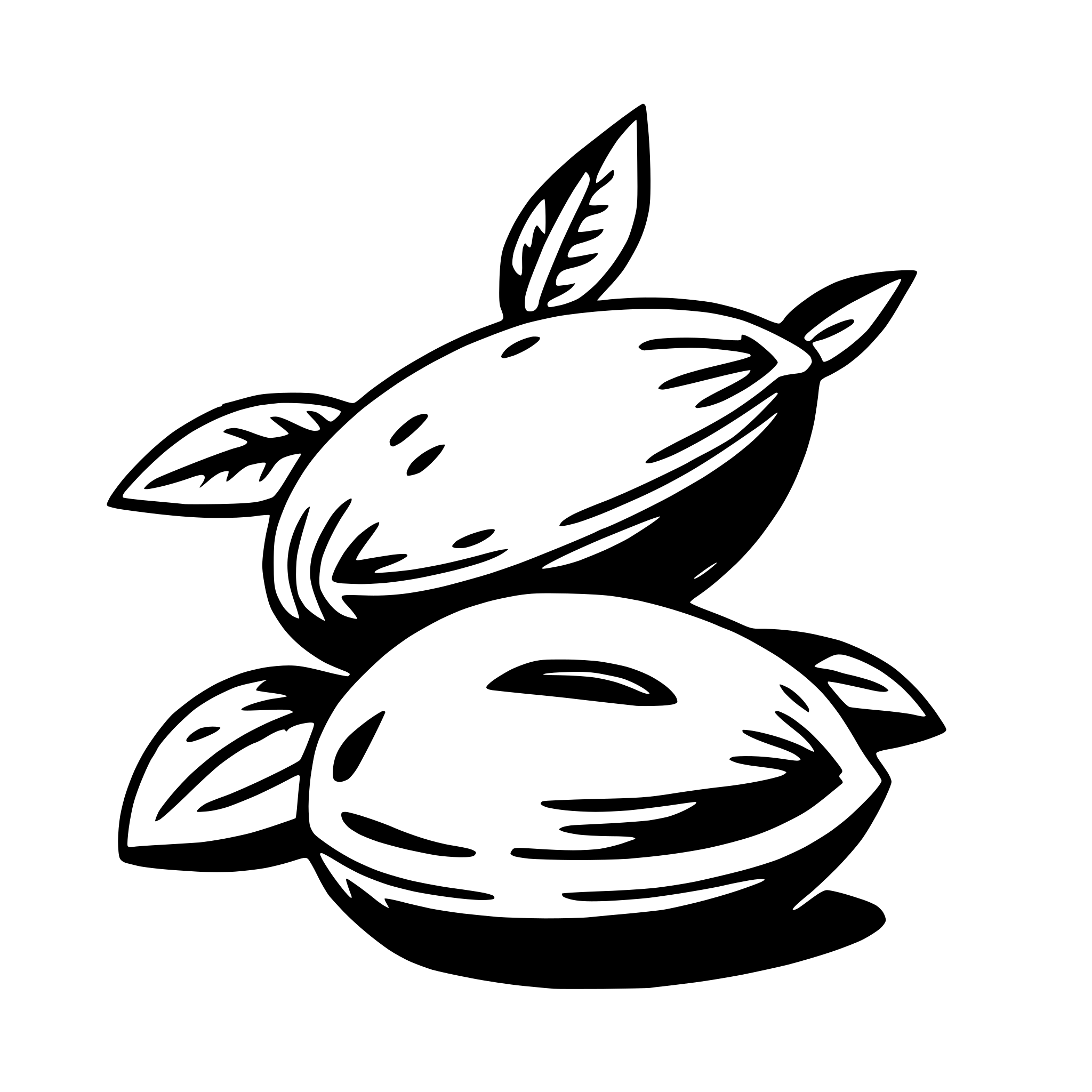 AI-generated SVG of a almond