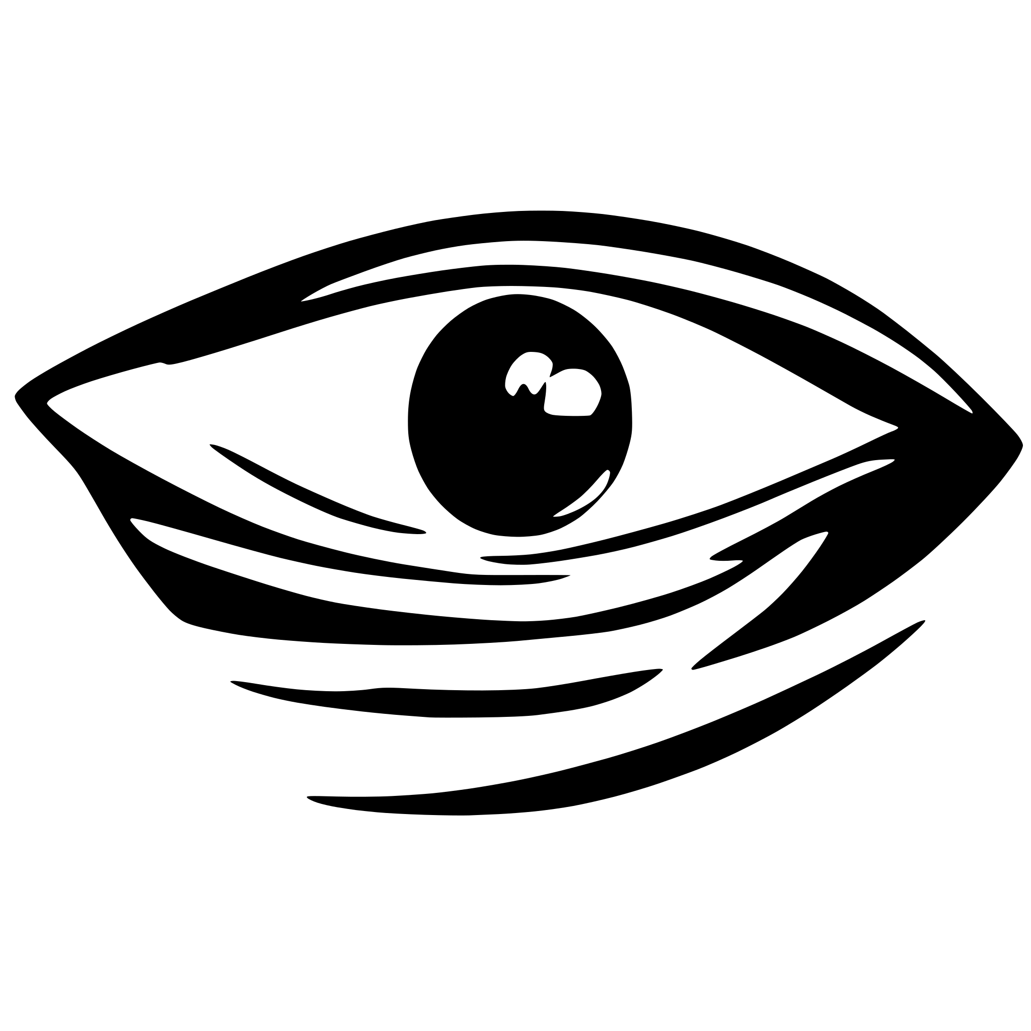 AI-generated SVG of 'shark eye, close up, black and white, angry, simple drawing, only eye'
