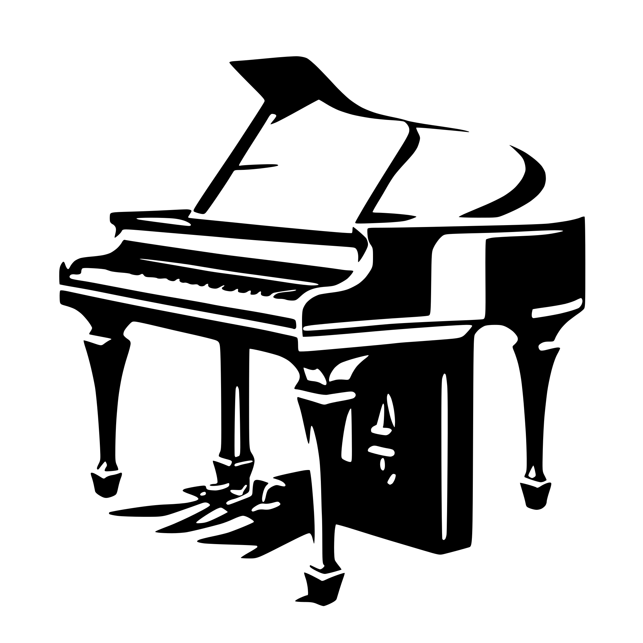 AI-generated SVG of a piano