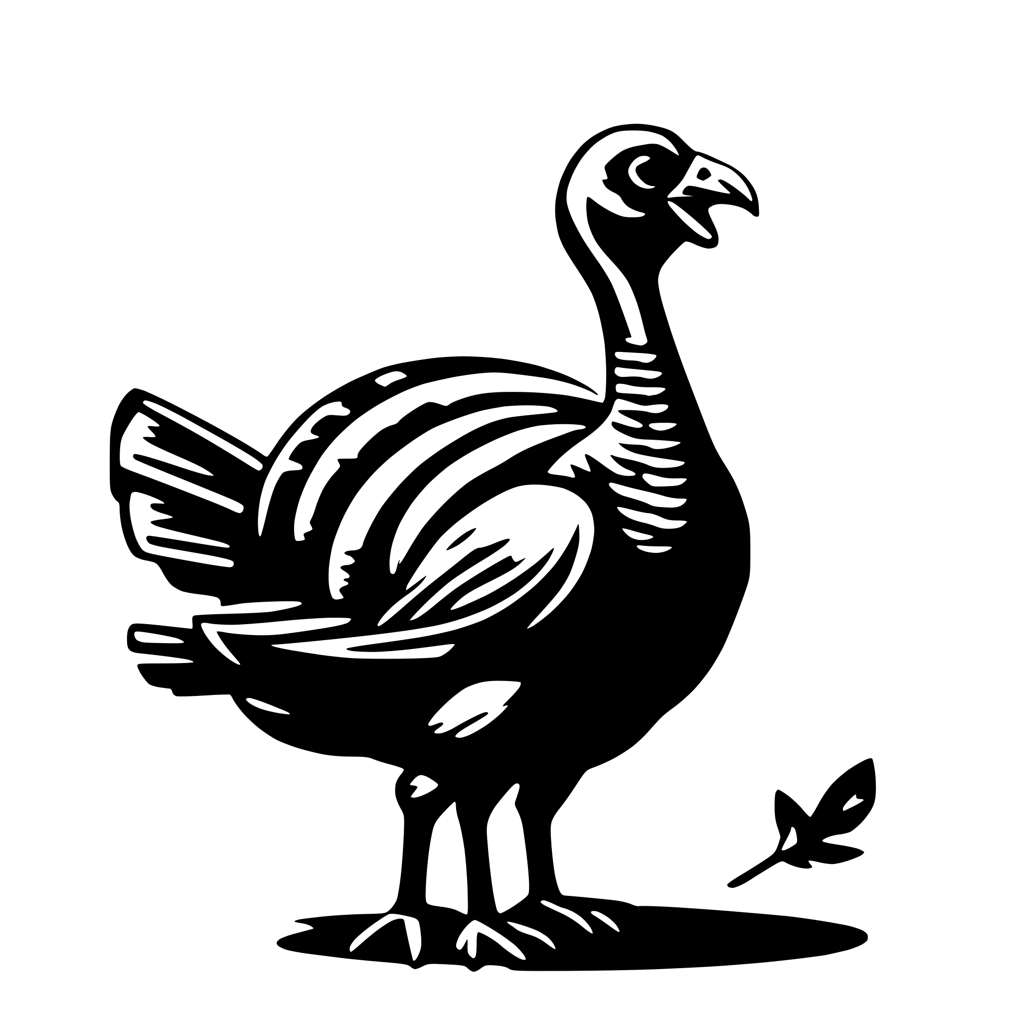 AI-generated SVG of a turkey