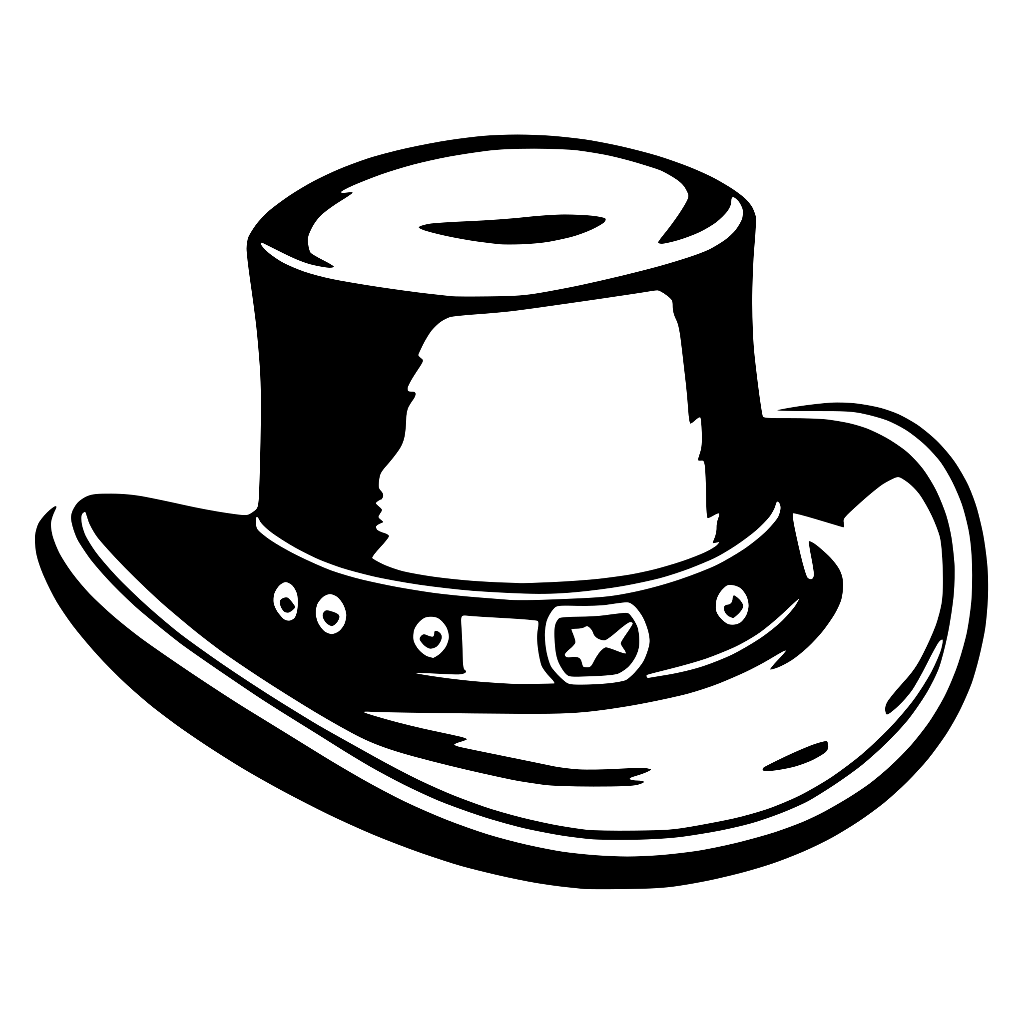 AI-generated SVG of a cowboy hat