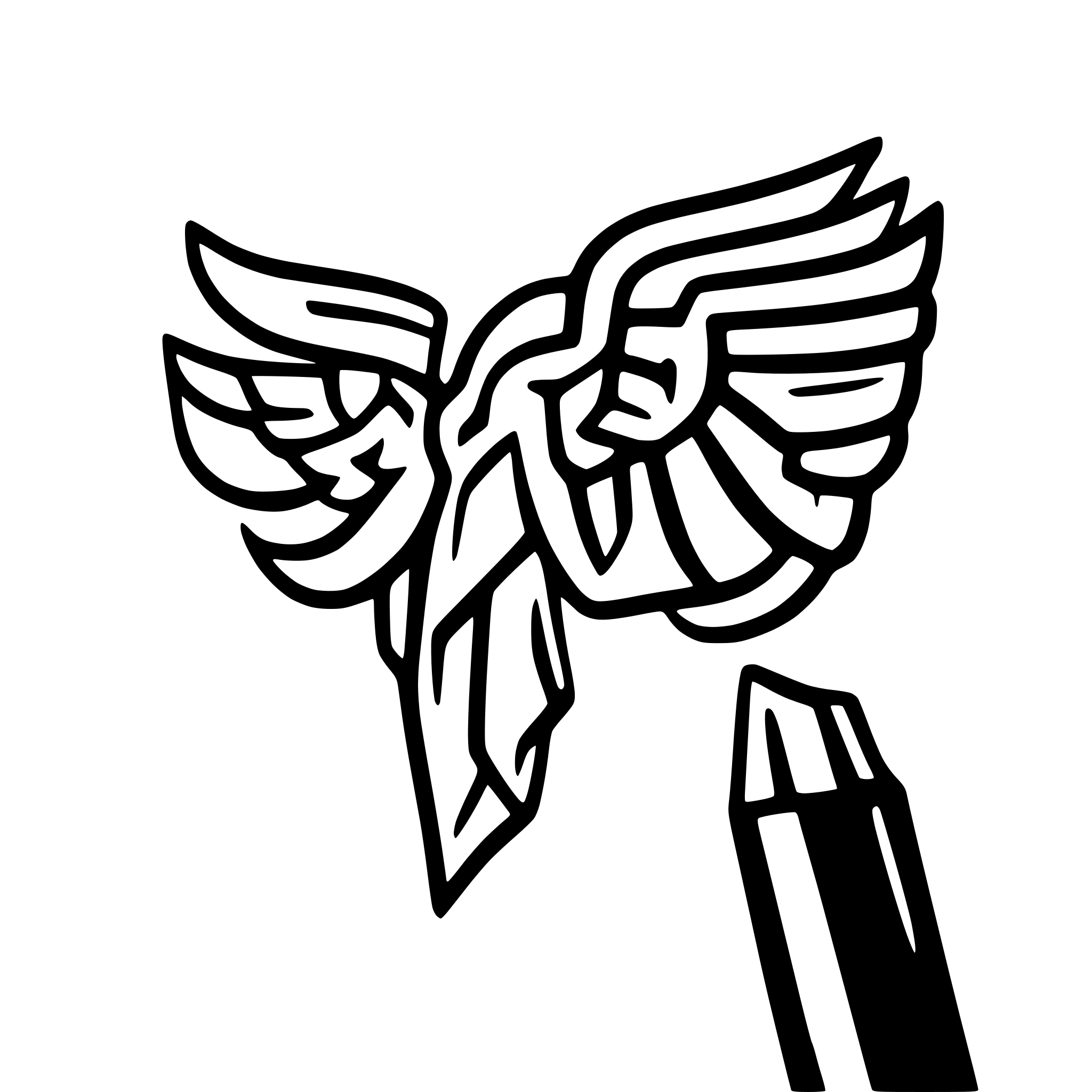 AI-generated SVG of a Design a sleek and modern logo for Talaria, a discussion post app named after the winged sandals of Hermes, the messenger of the gods. The logo should incorporate the following elements: A wing motif to represent speed, freedom, and agility. A message bubble subtly integrated within the design, symbolizing communication and discussion. The design should be minimalist, balancing elegance with functionality, ensuring the logo works at small sizes and maintains clarity. Use smooth curves and flowin