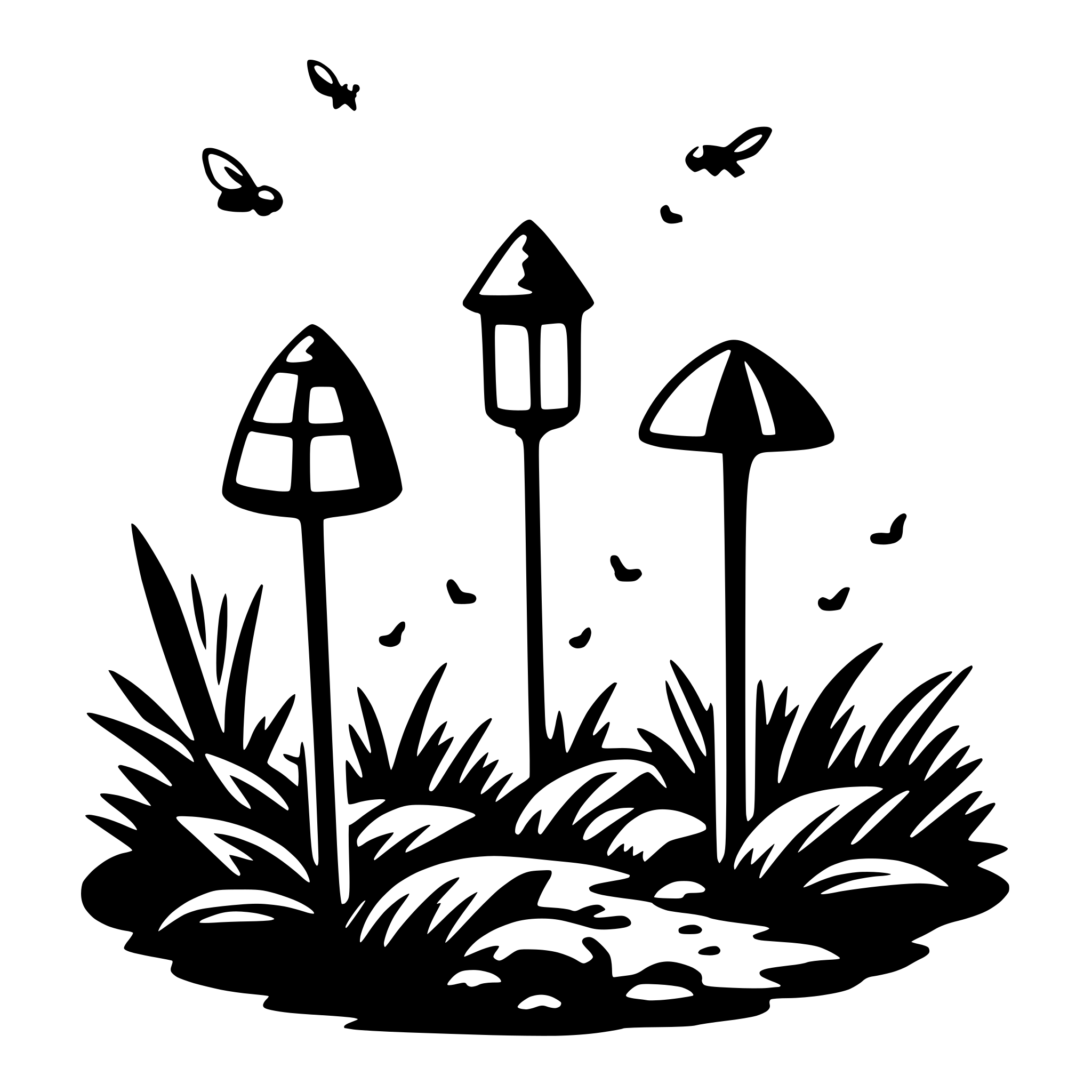 AI-generated SVG of 'fireflies'