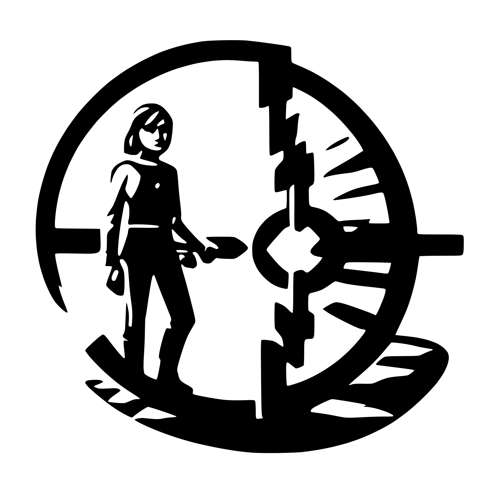AI-generated SVG of a link symbol within a circle