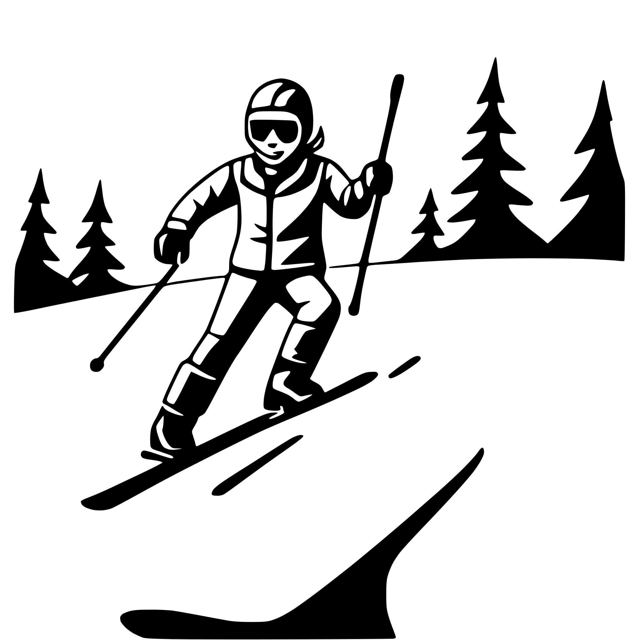 AI-generated SVG of 'skier on snowy slope'