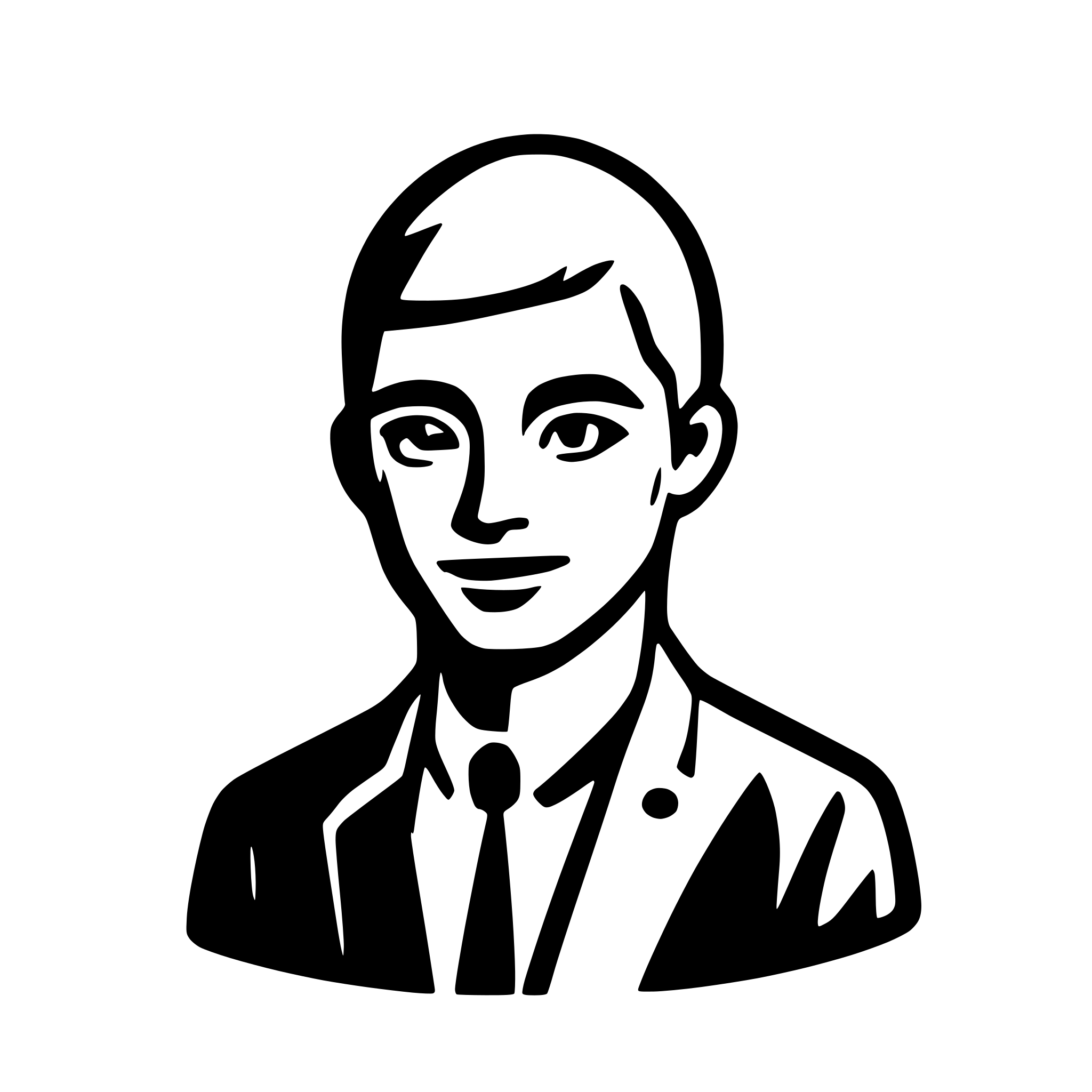 AI-generated SVG of a a man