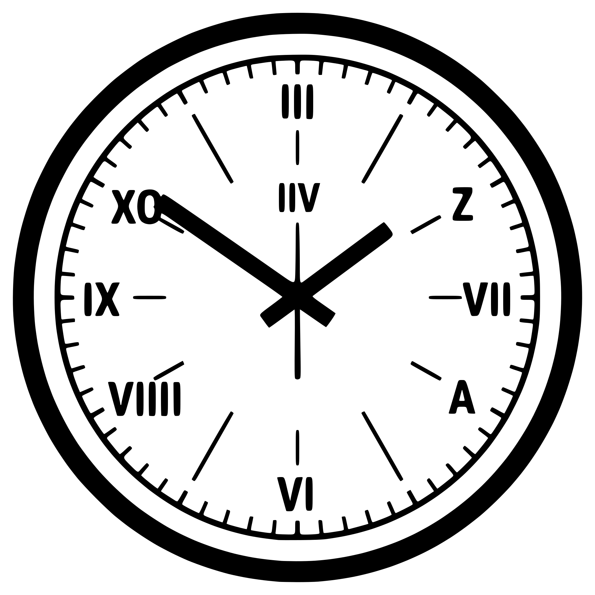 AI-generated SVG of a clock