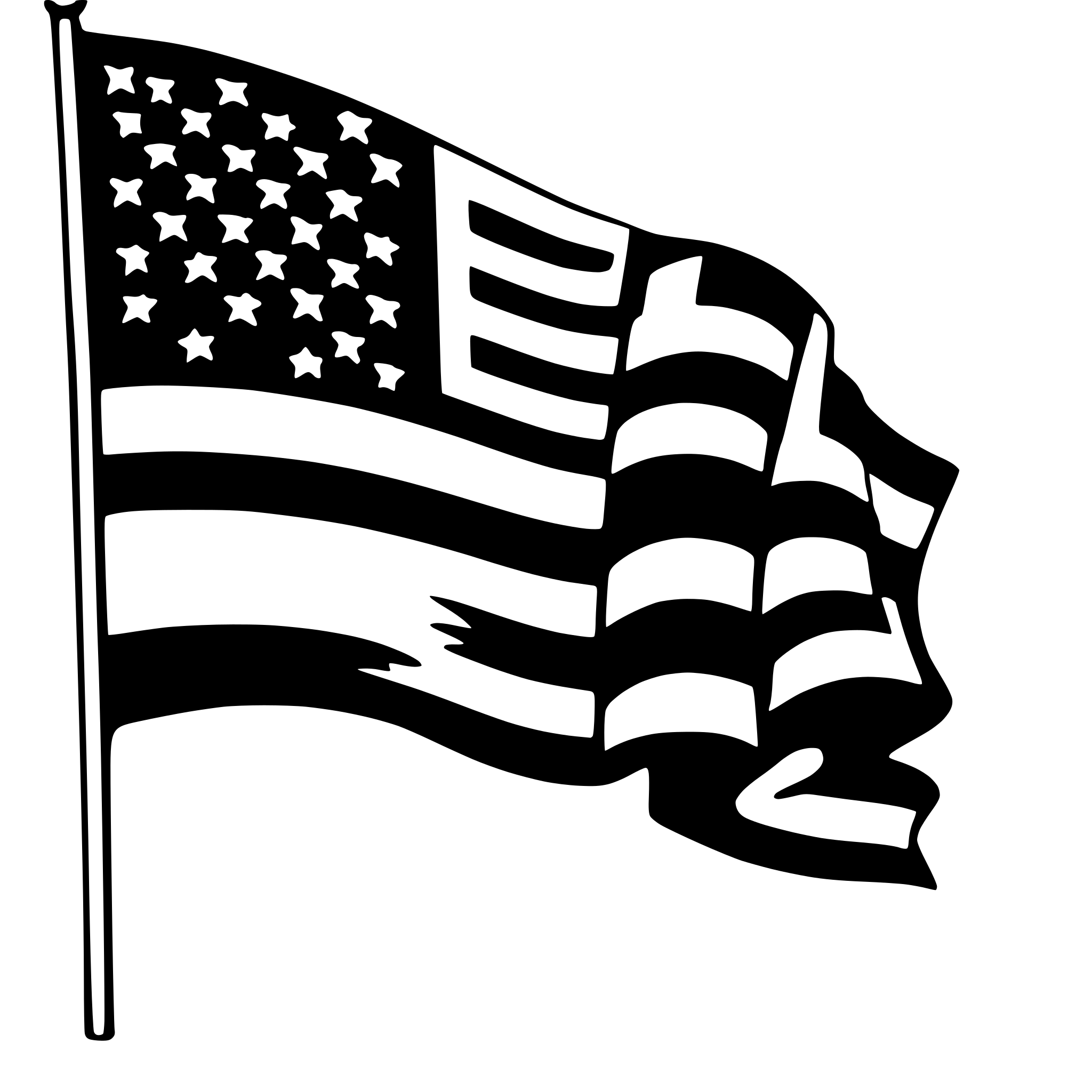 AI-generated SVG of 'american flag'