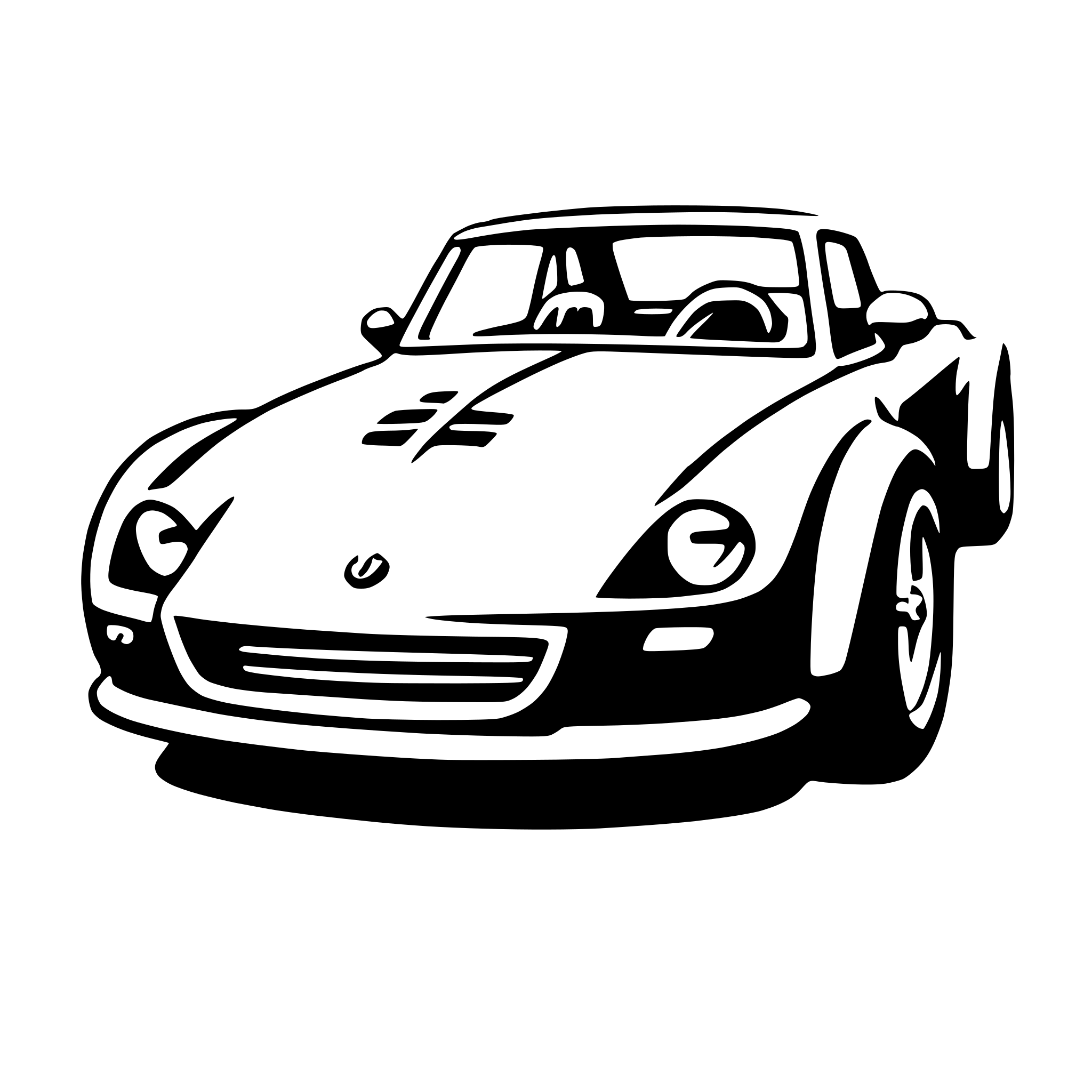 AI-generated SVG of 'roadster'