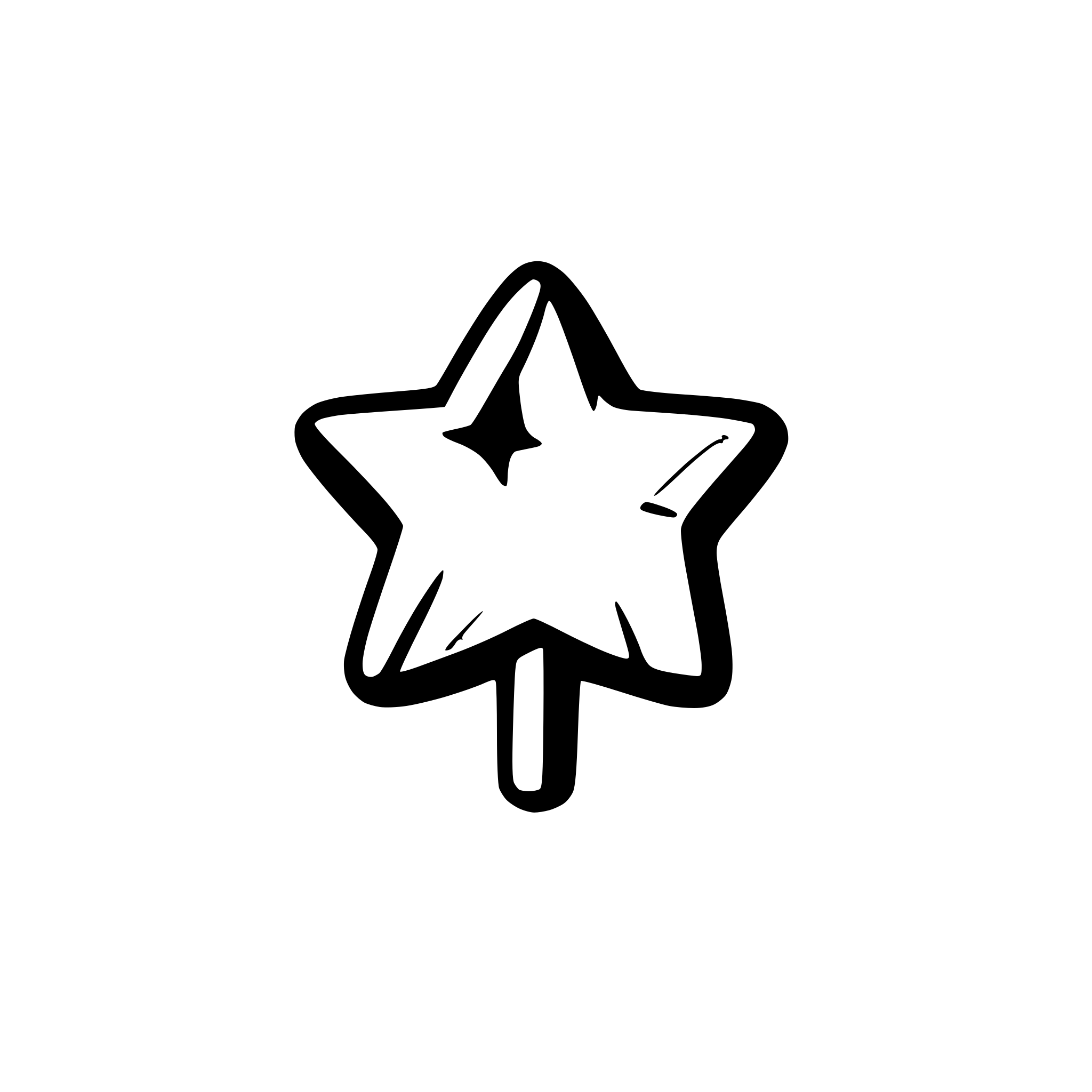 AI-generated SVG of a star