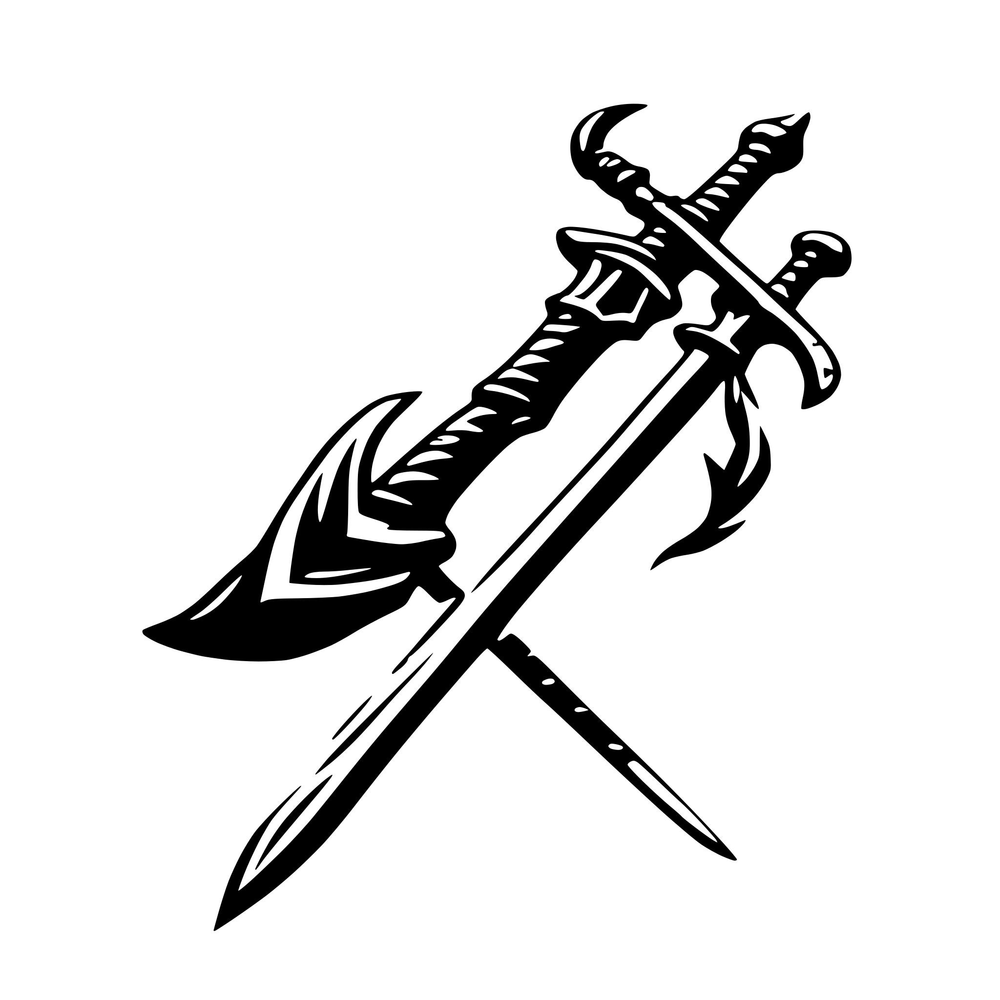 AI-generated SVG of 'two handed sword'