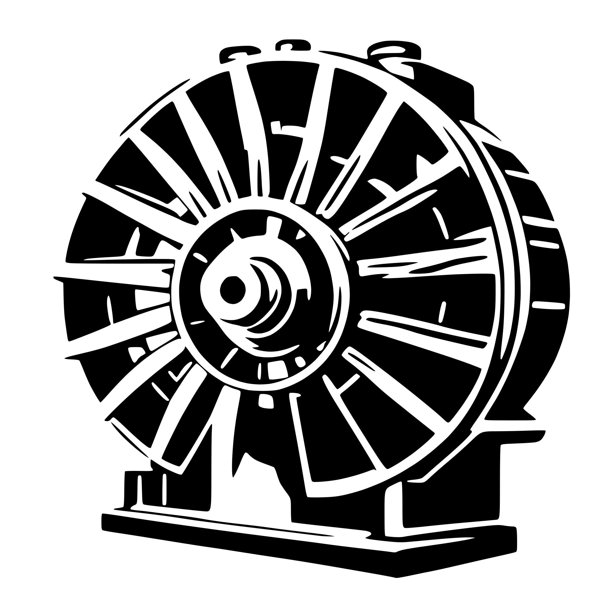 AI-generated SVG of 'Gas turbine'