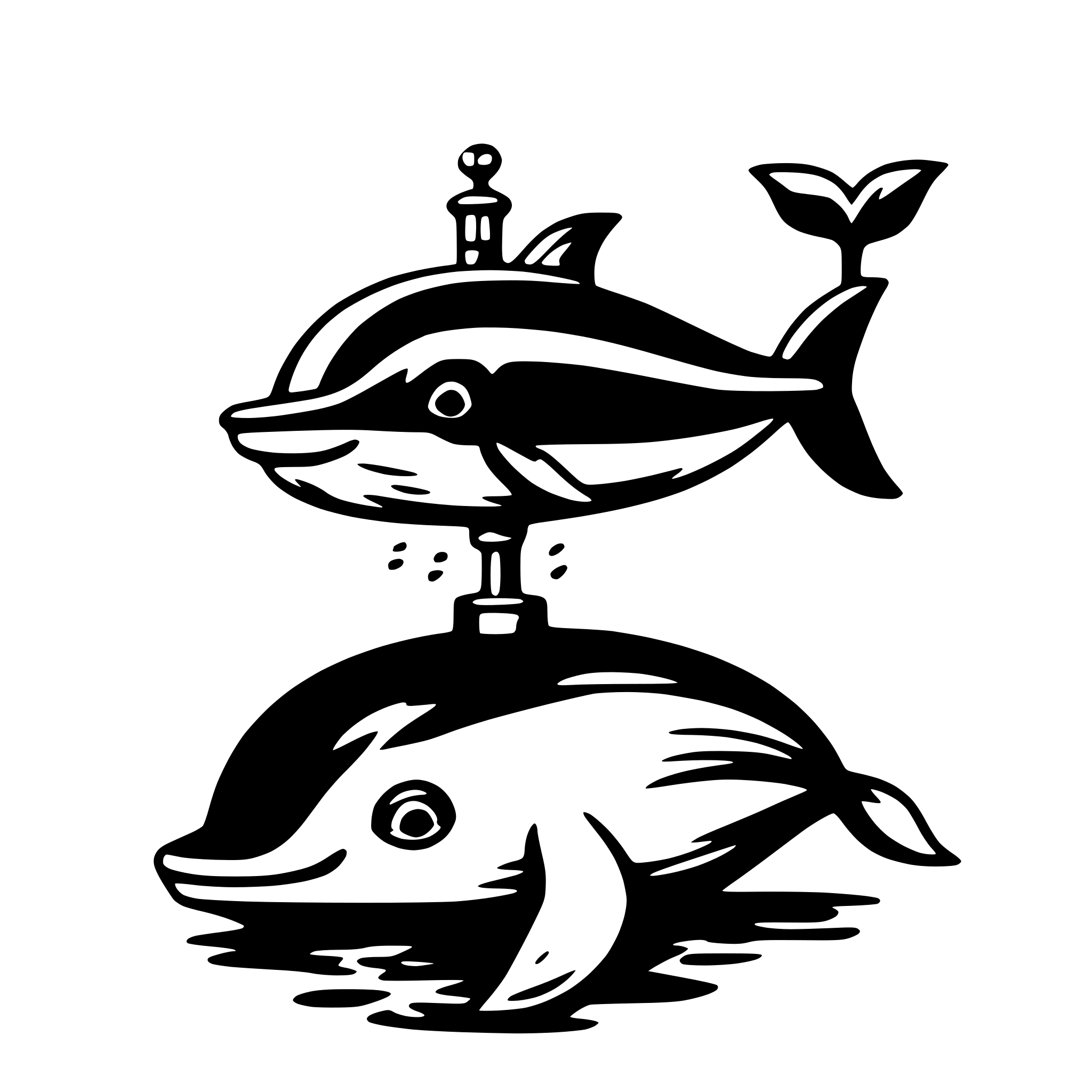 AI-generated SVG of 'whale with spout'