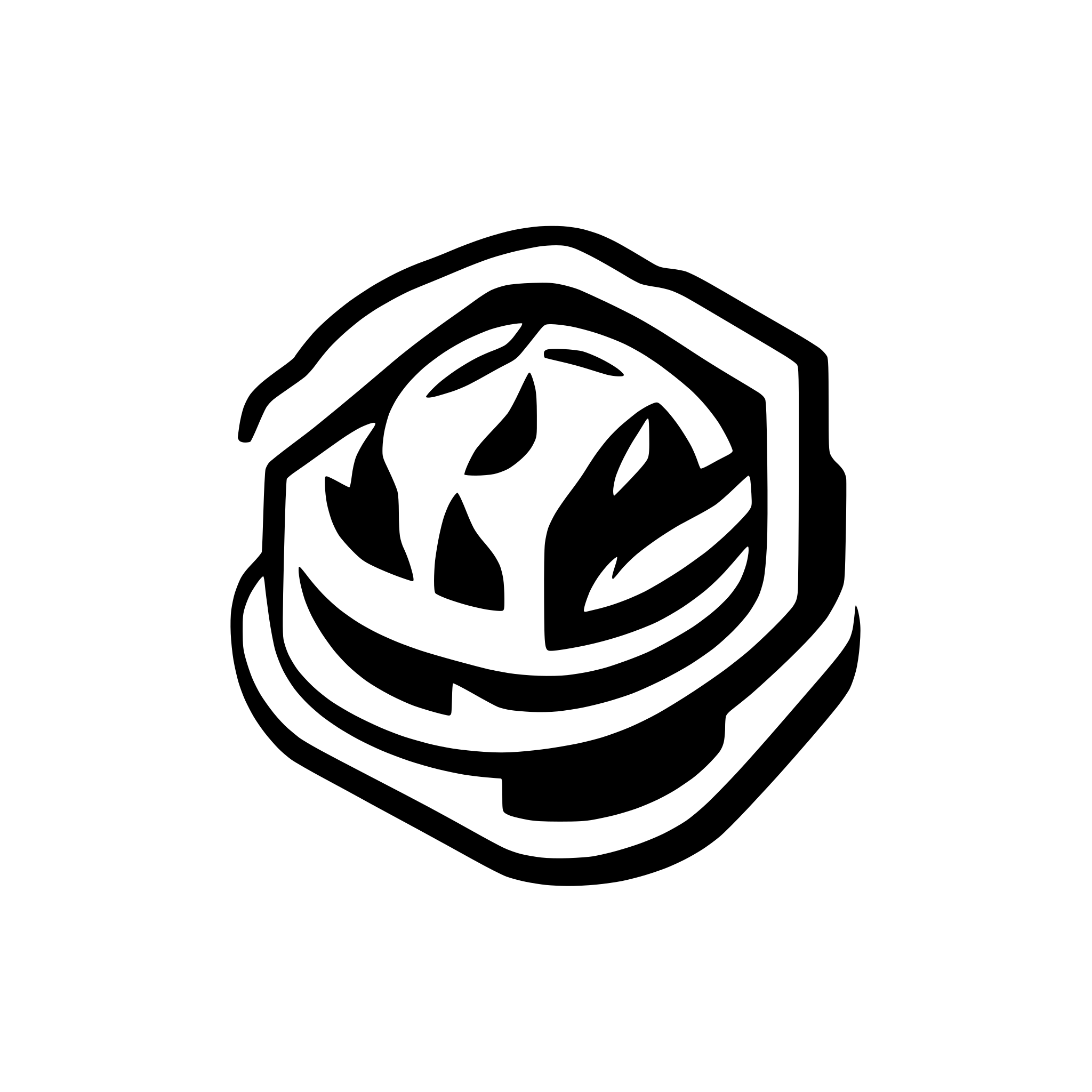 AI-generated SVG of a icon for an macOS app that's a smart university campus simulator