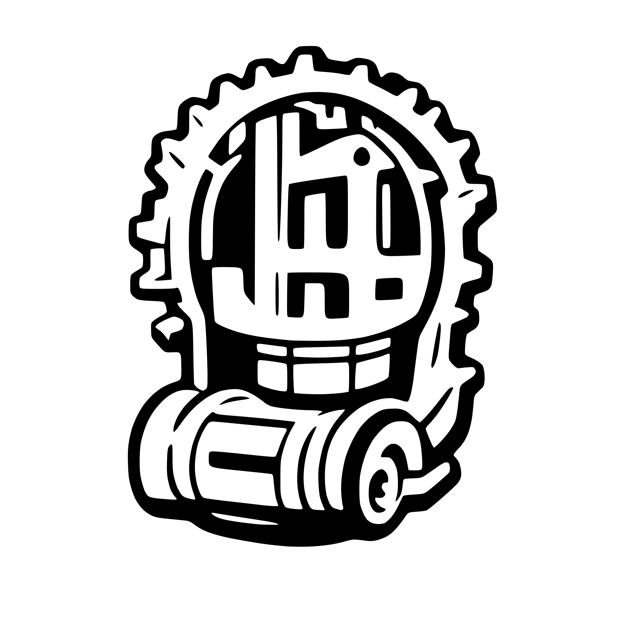 AI-generated SVG of a A pure white letter "H" masked with the combination of gears and books and book shelves AI-generated SVG of a A pure white letter "H" masked with the combination of gears and books and book shelves