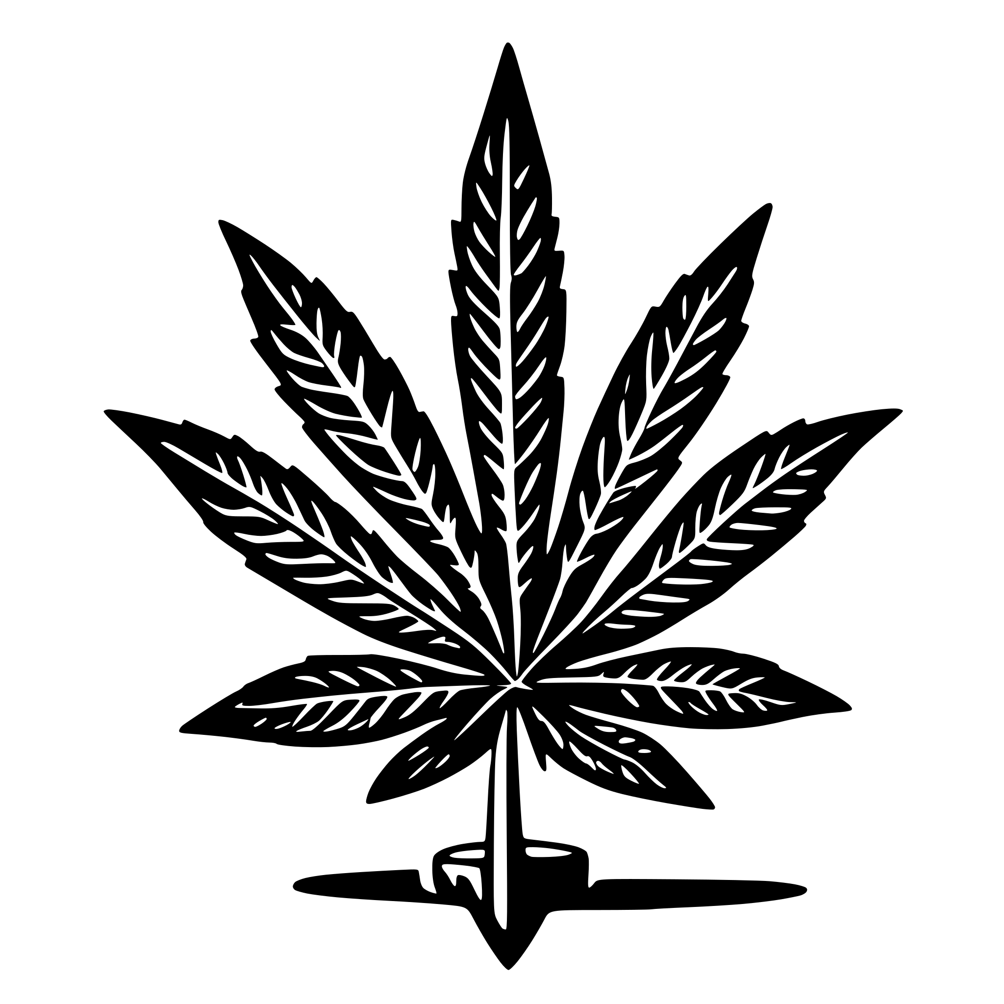 AI-generated SVG of a Cannabis Anchor medical