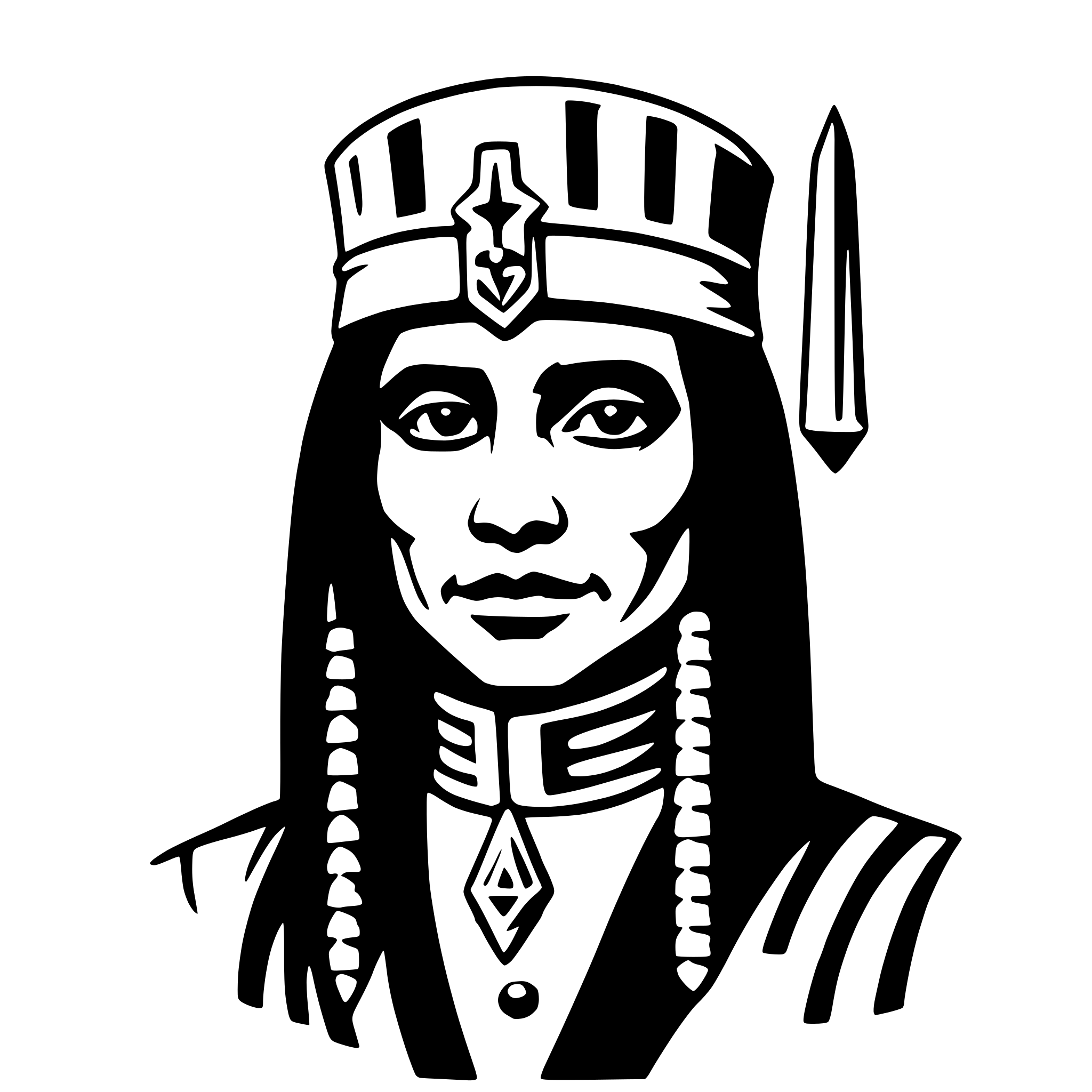 AI-generated SVG of a legba