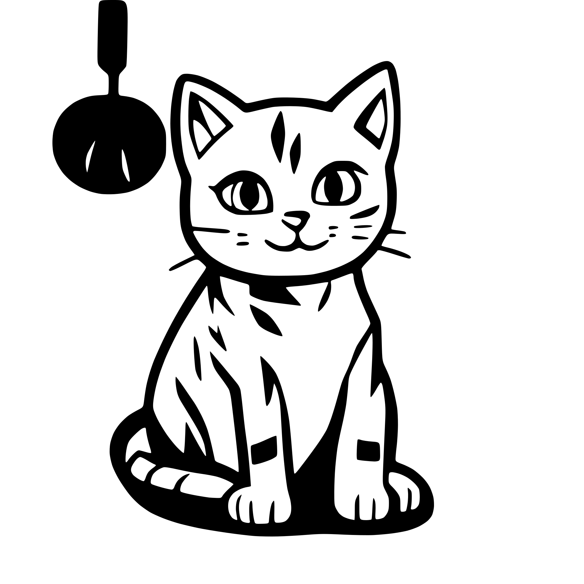 AI-generated SVG of a cat