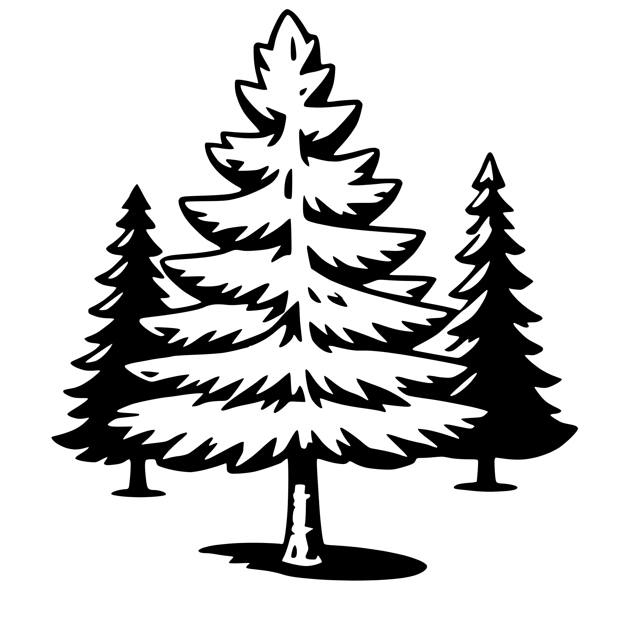 AI-generated SVG of 'pine tree'