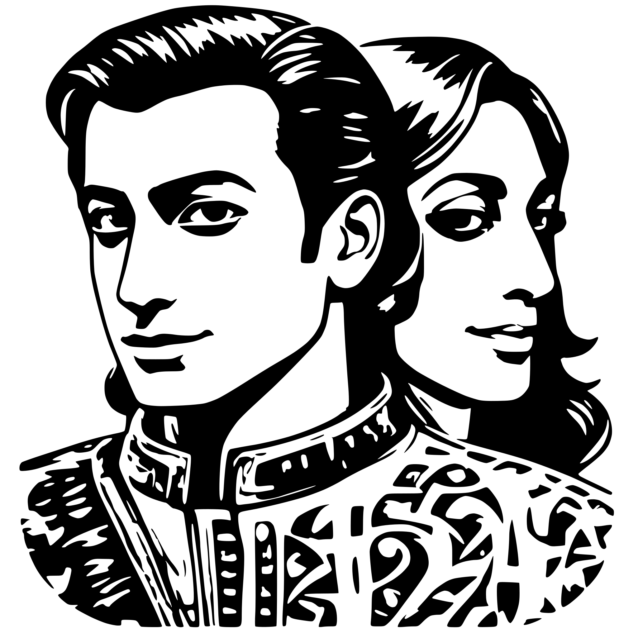 AI-generated SVG of a Salman Khan