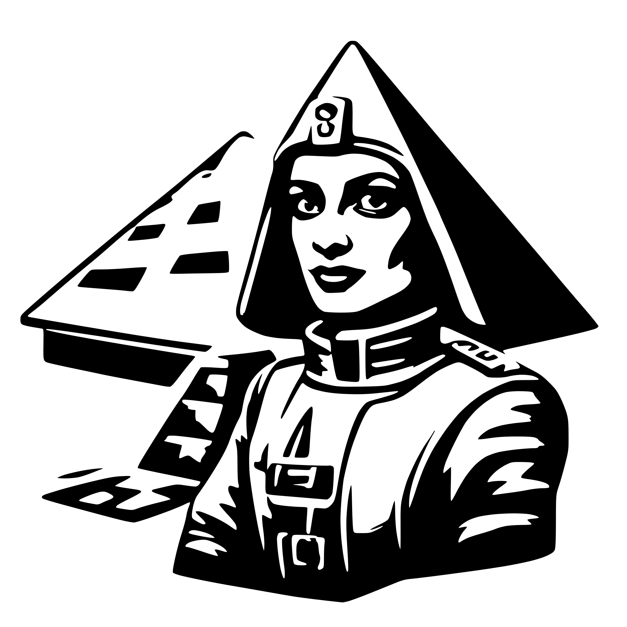 AI-generated SVG of a pyramid copilot