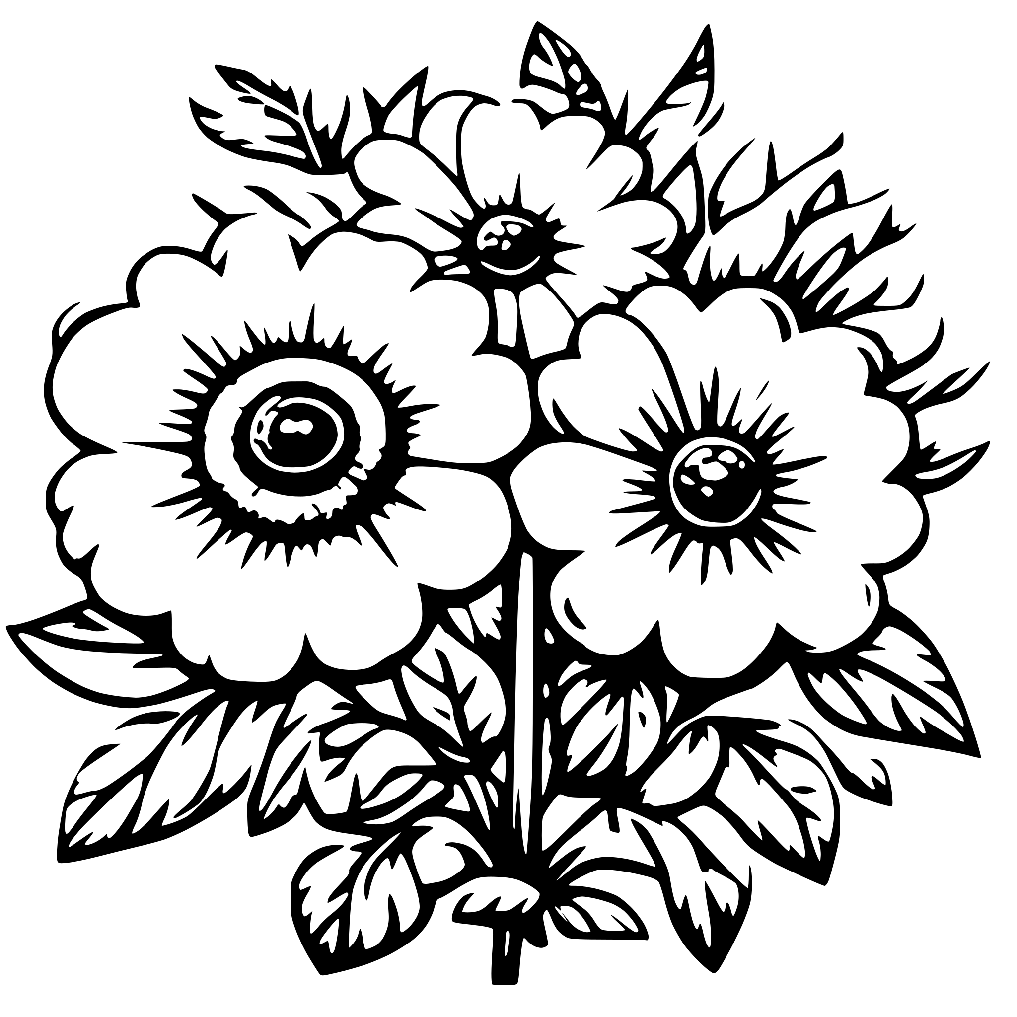AI-generated SVG of a Flowers