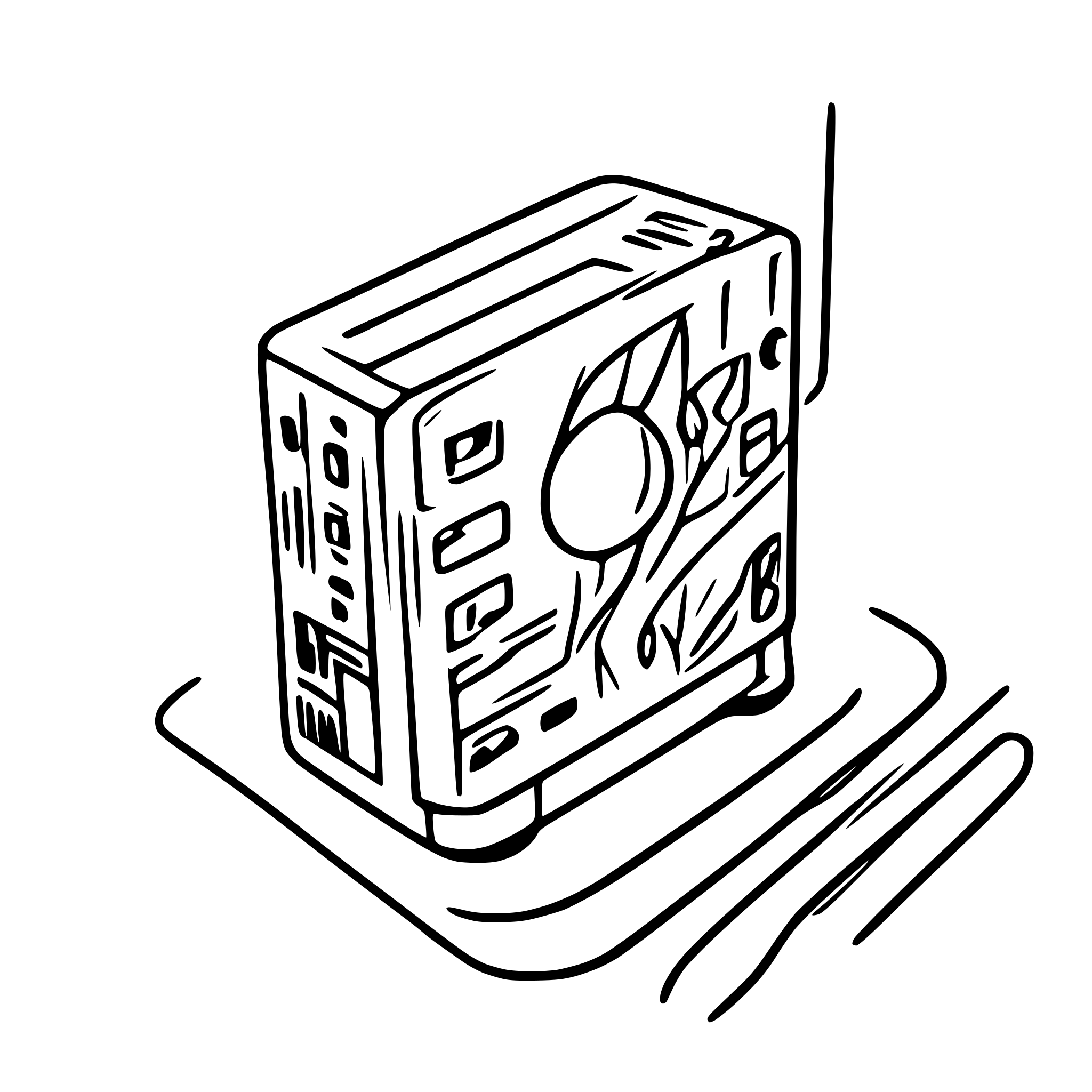 AI-generated SVG of a electronic circuit