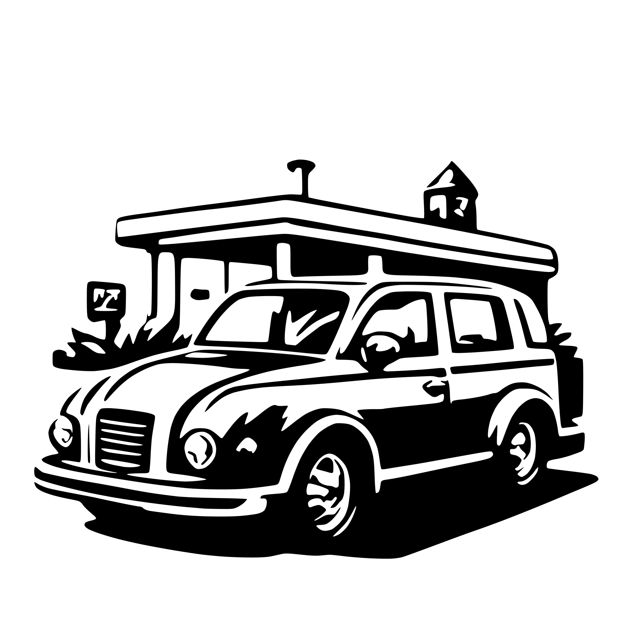 AI-generated SVG of 'shop car'