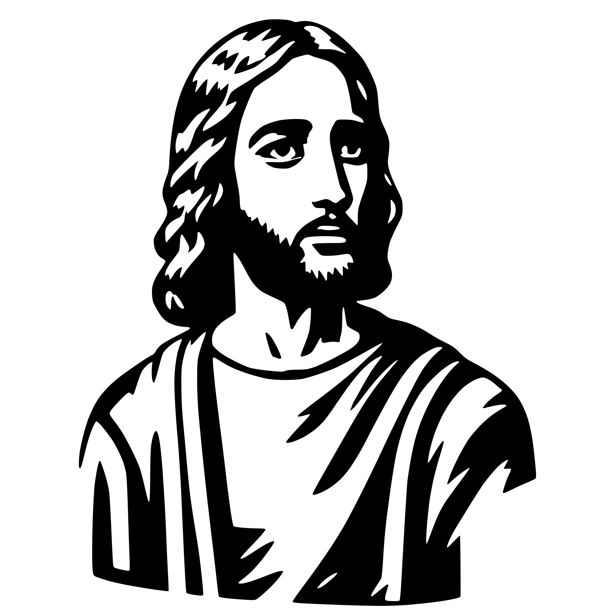AI-generated SVG of a Christ