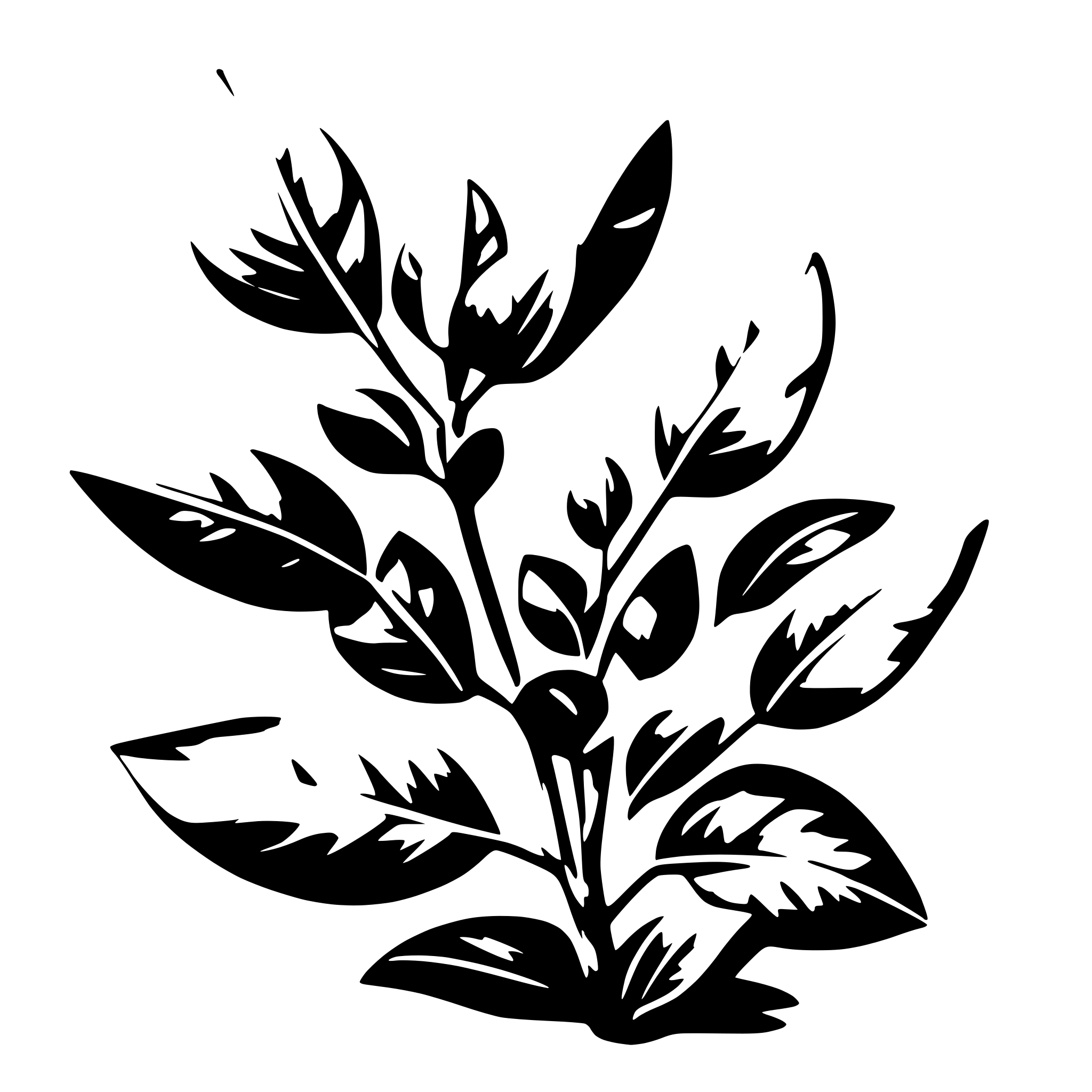 AI-generated SVG of 'a eucalyptus plant'