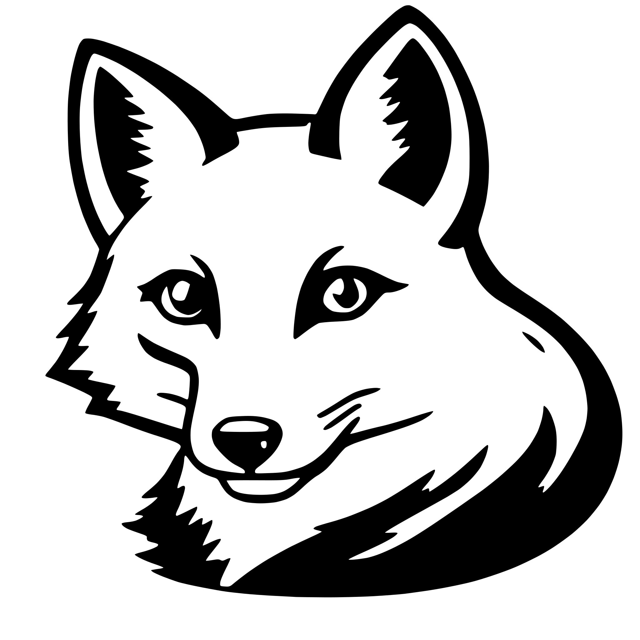 AI-generated SVG of a fox