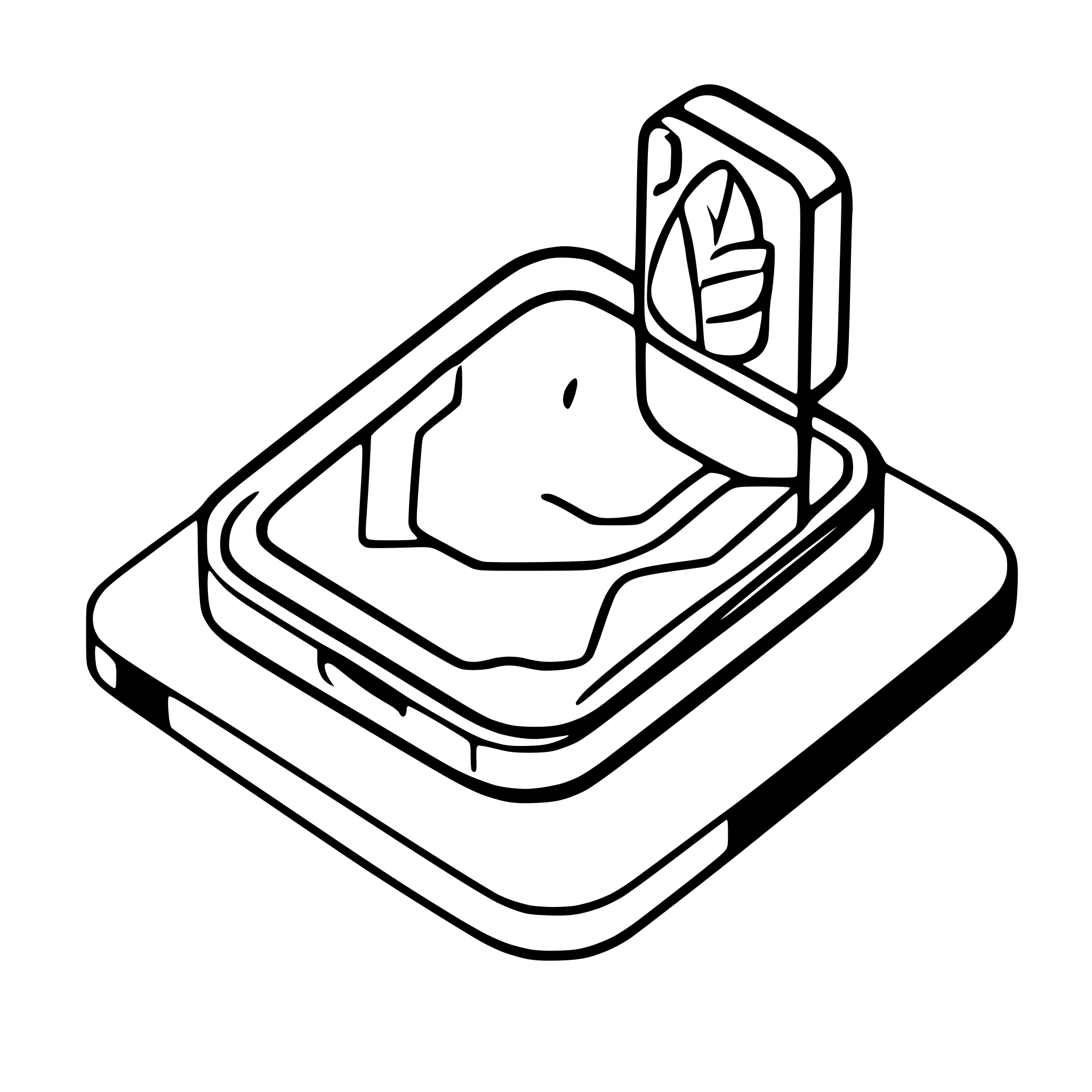 AI-generated SVG of 'smartphone isometric with location icon'