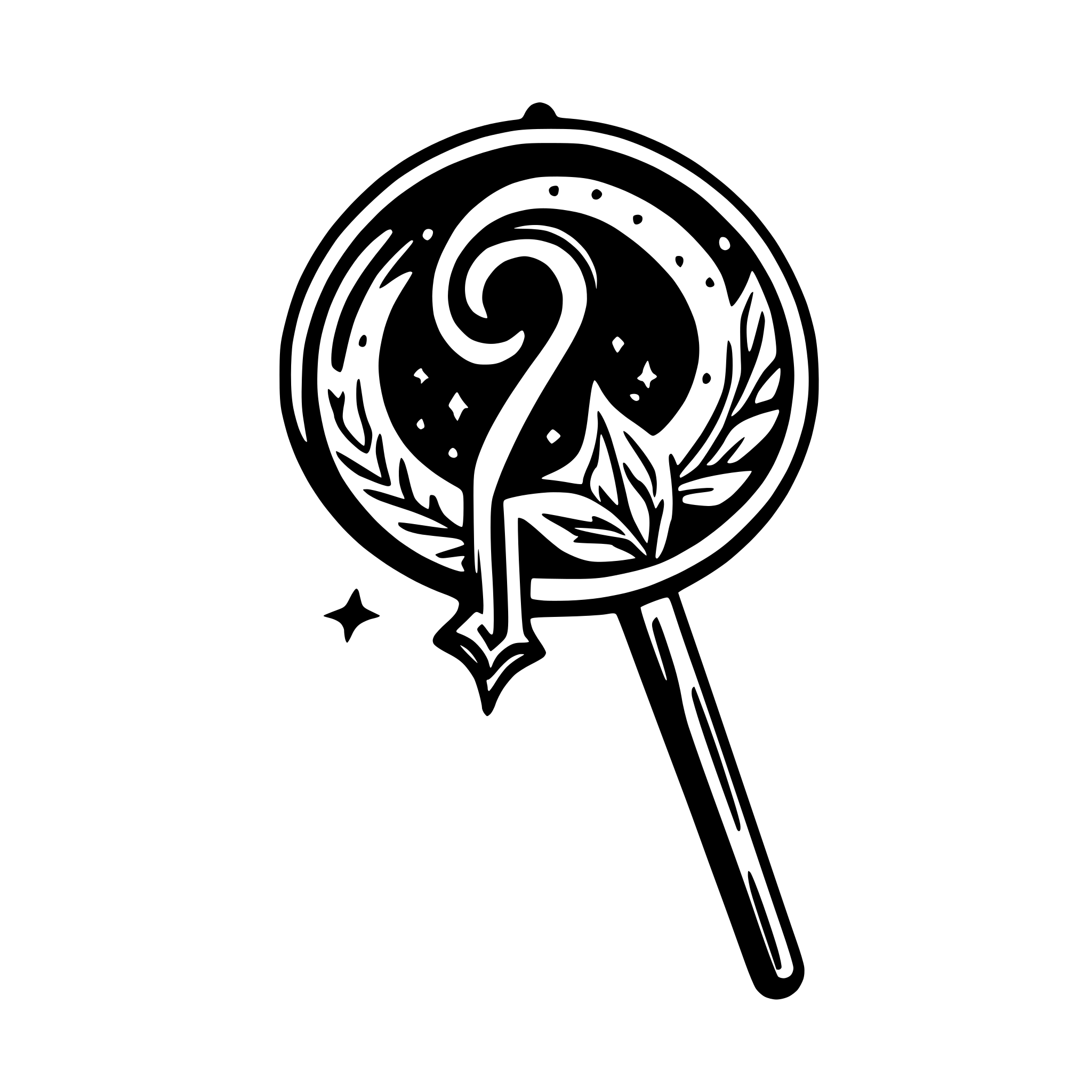 AI-generated SVG of a A beautifully designed magic wand, elegantly crafted with intricate details, emitting vibrant sparks that are creatively shaped like question marks. The background should be mystical and enchanting, enhancing the magical theme, with a color palette of deep blues and purples, accented by shimmering golds. The overall composition should evoke a sense of wonder and curiosity, perfect for a quiz application named AI-generated SVG of a A beautifully designed magic wand, elegantly crafted with intricate details, emitting vibrant sparks that are creatively shaped like question marks. The background should be mystical and enchanting, enhancing the magical theme, with a color palette of deep blues and purples, accented by shimmering golds. The overall composition should evoke a sense of wonder and curiosity, perfect for a quiz application named