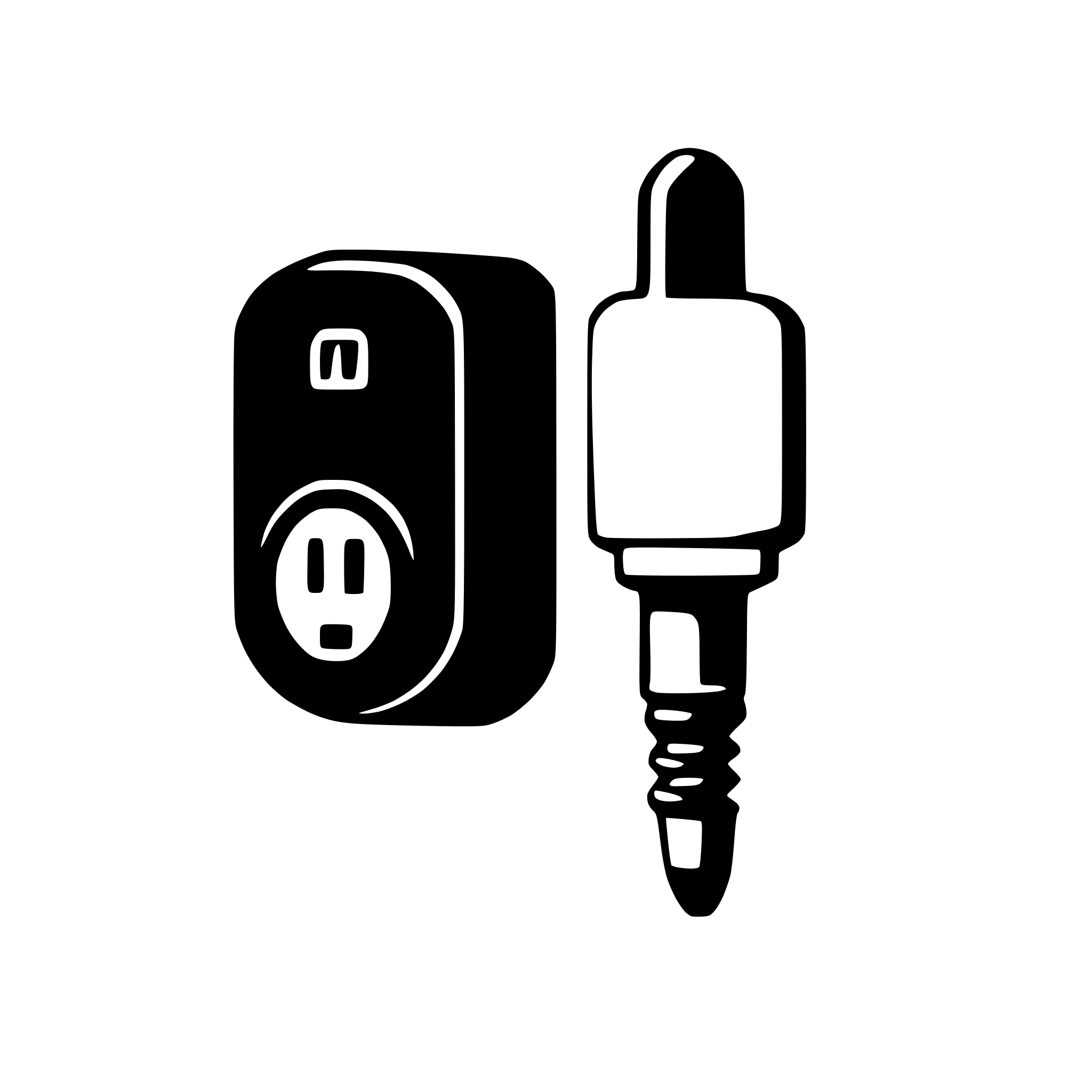 AI-generated SVG of 'stecker plug'