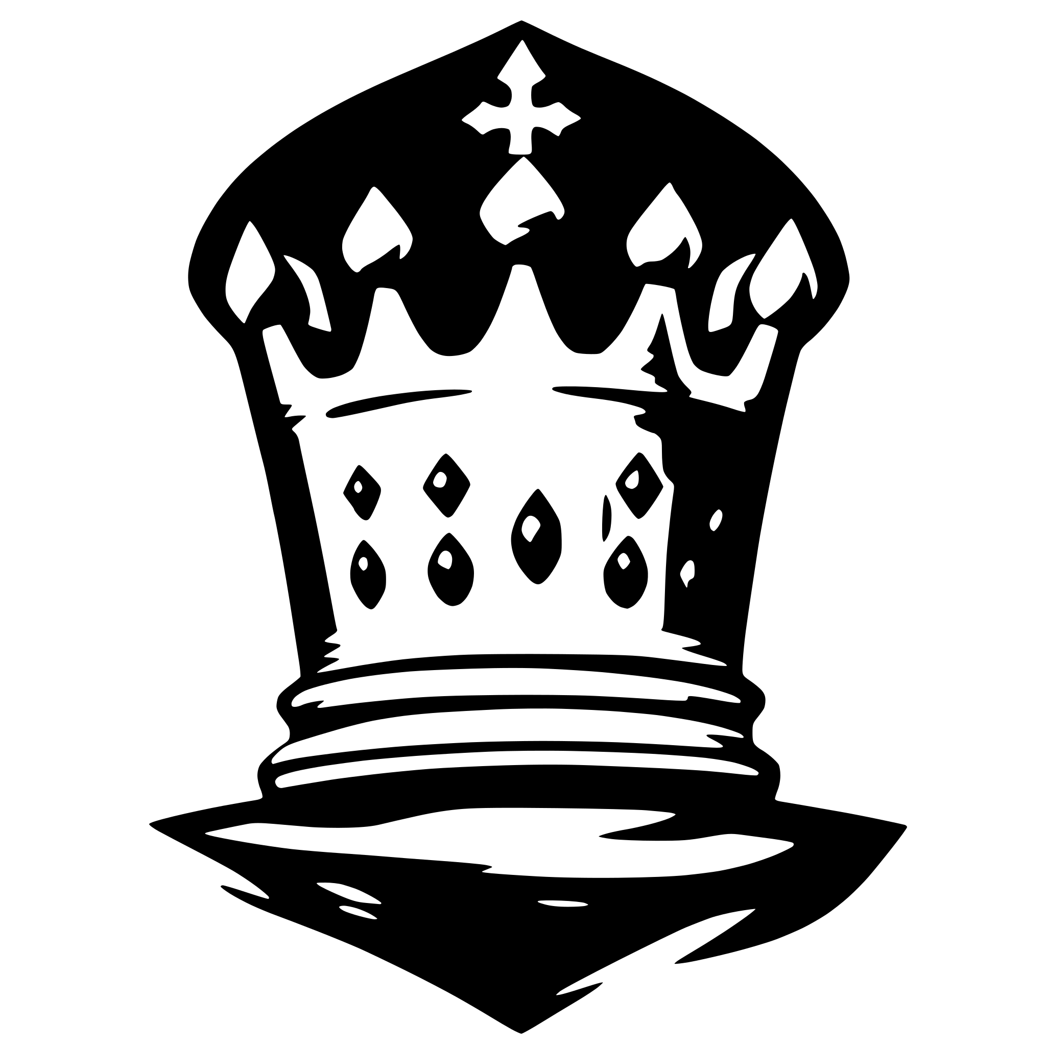 AI-generated SVG of a crown