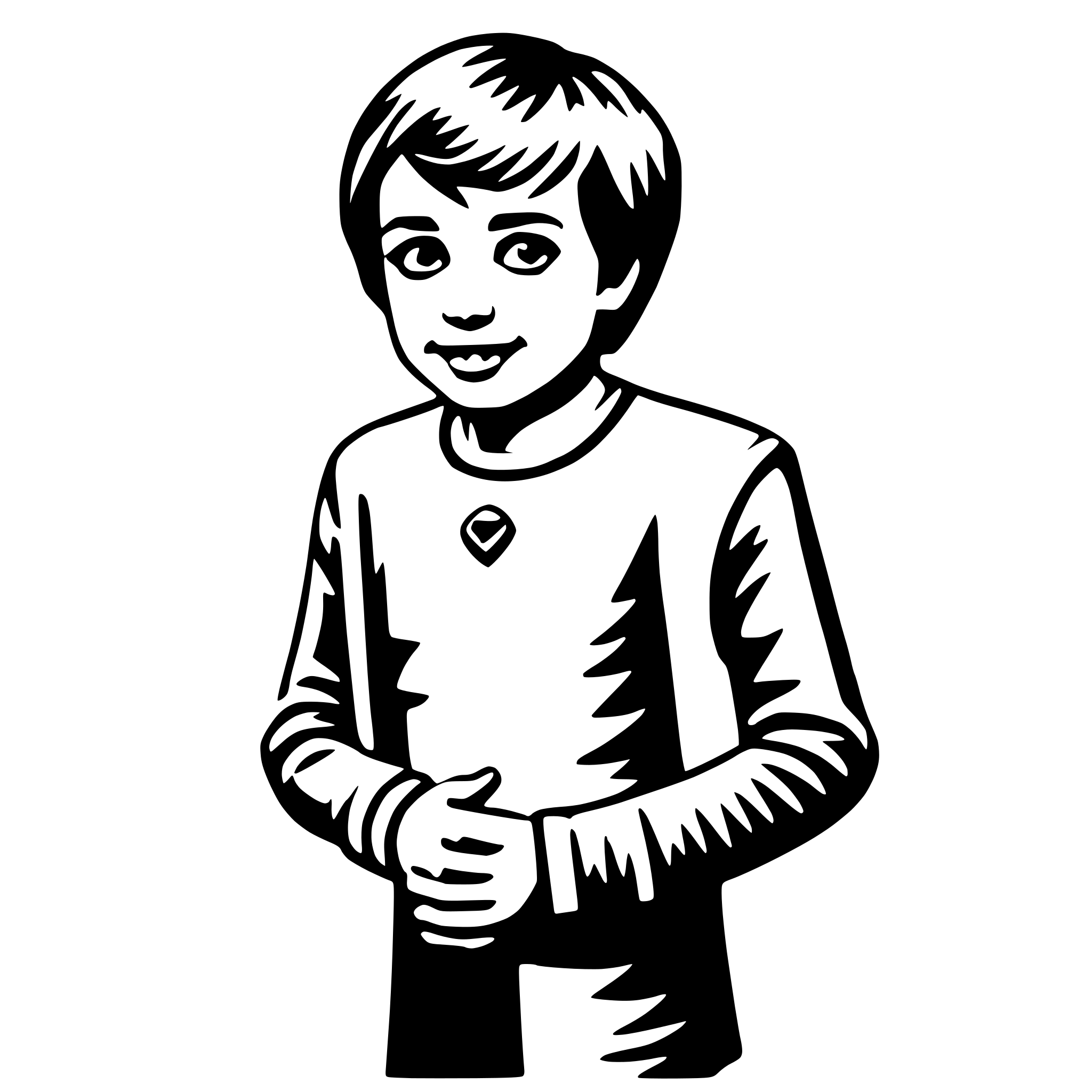 AI-generated SVG of 'kid'