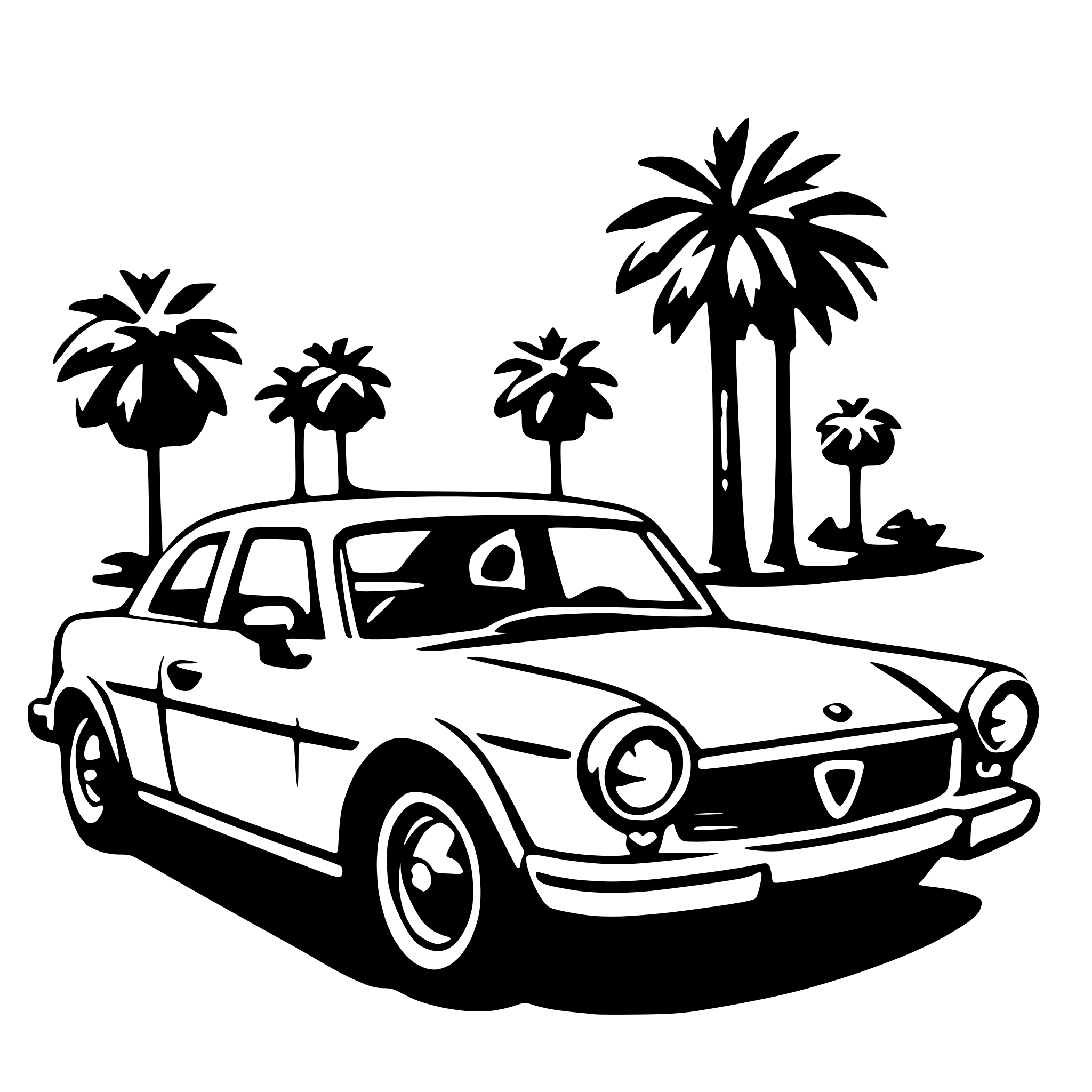 AI-generated SVG of a car