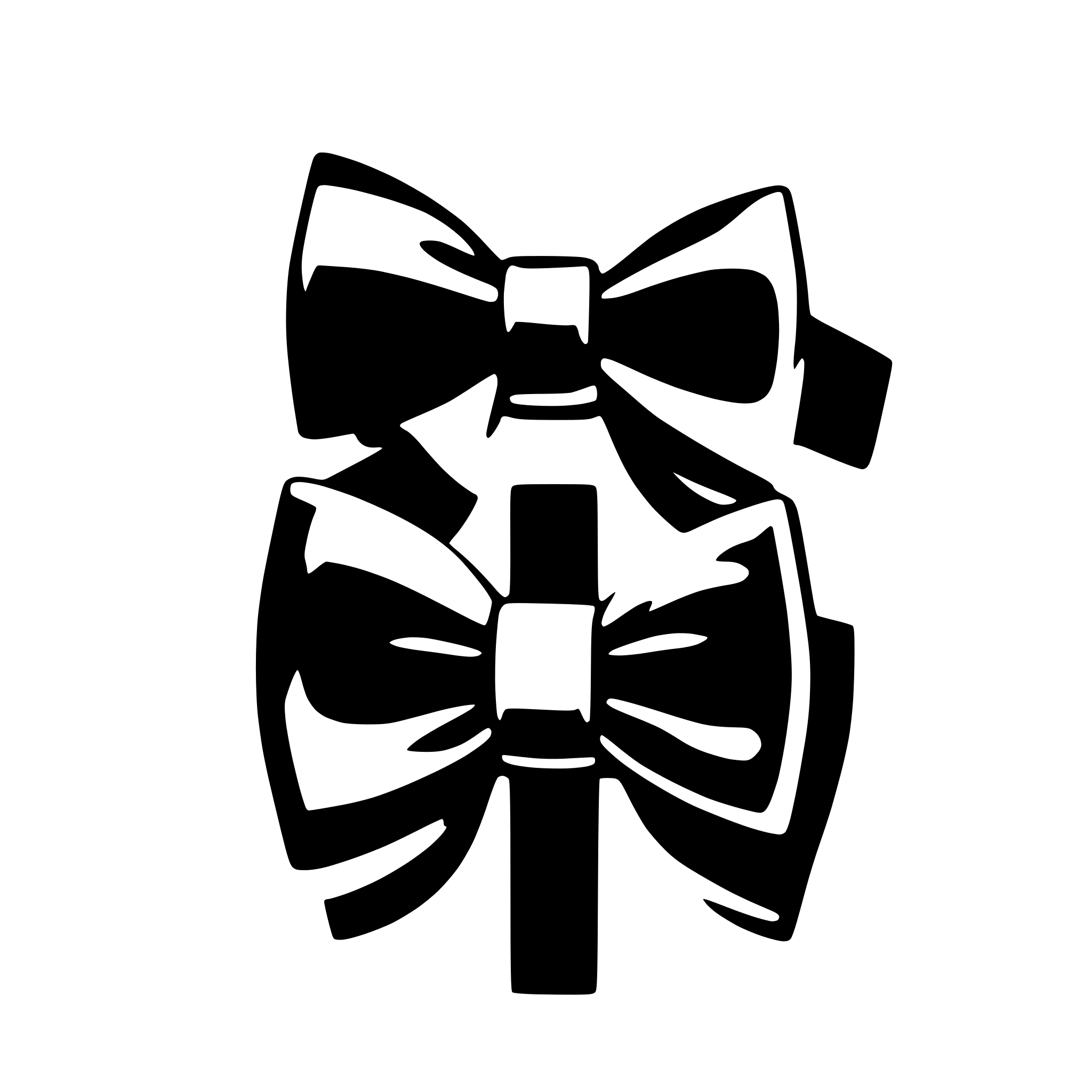 AI-generated SVG of a bow tie minimalist