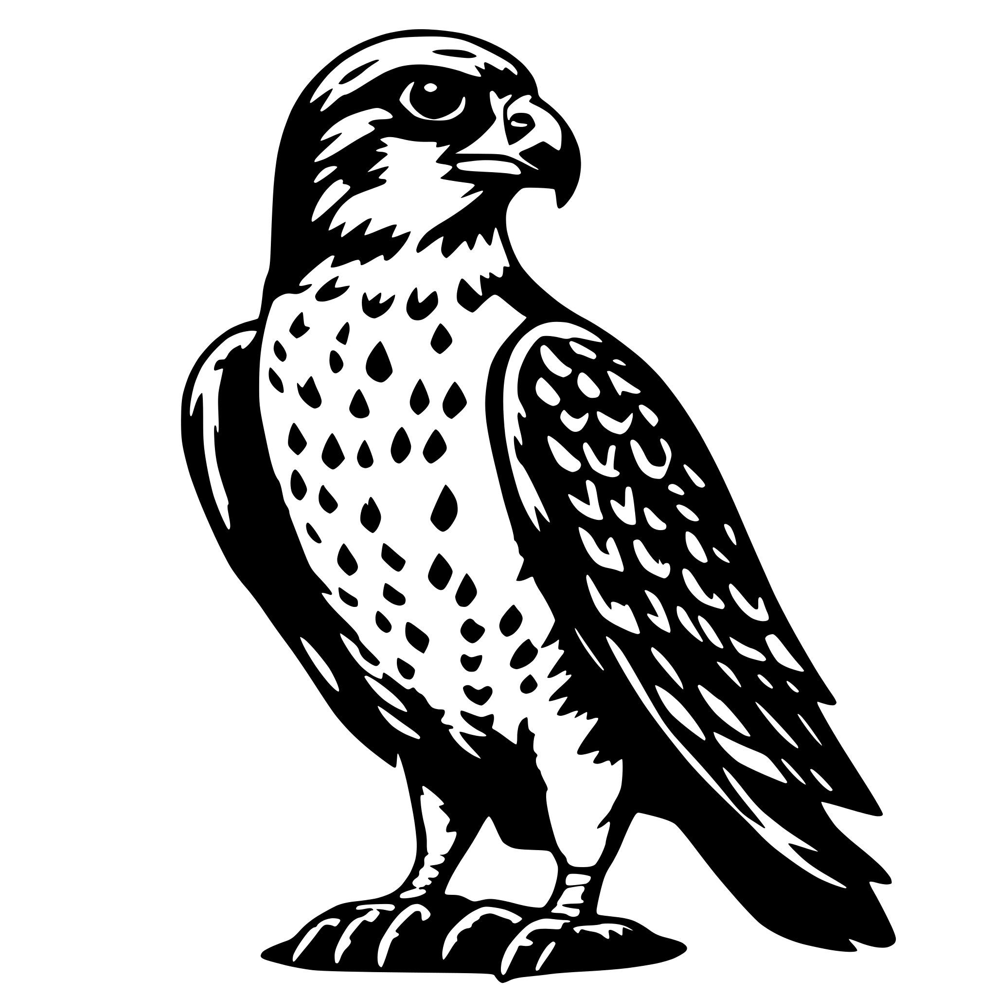AI-generated SVG of 'Falcon'