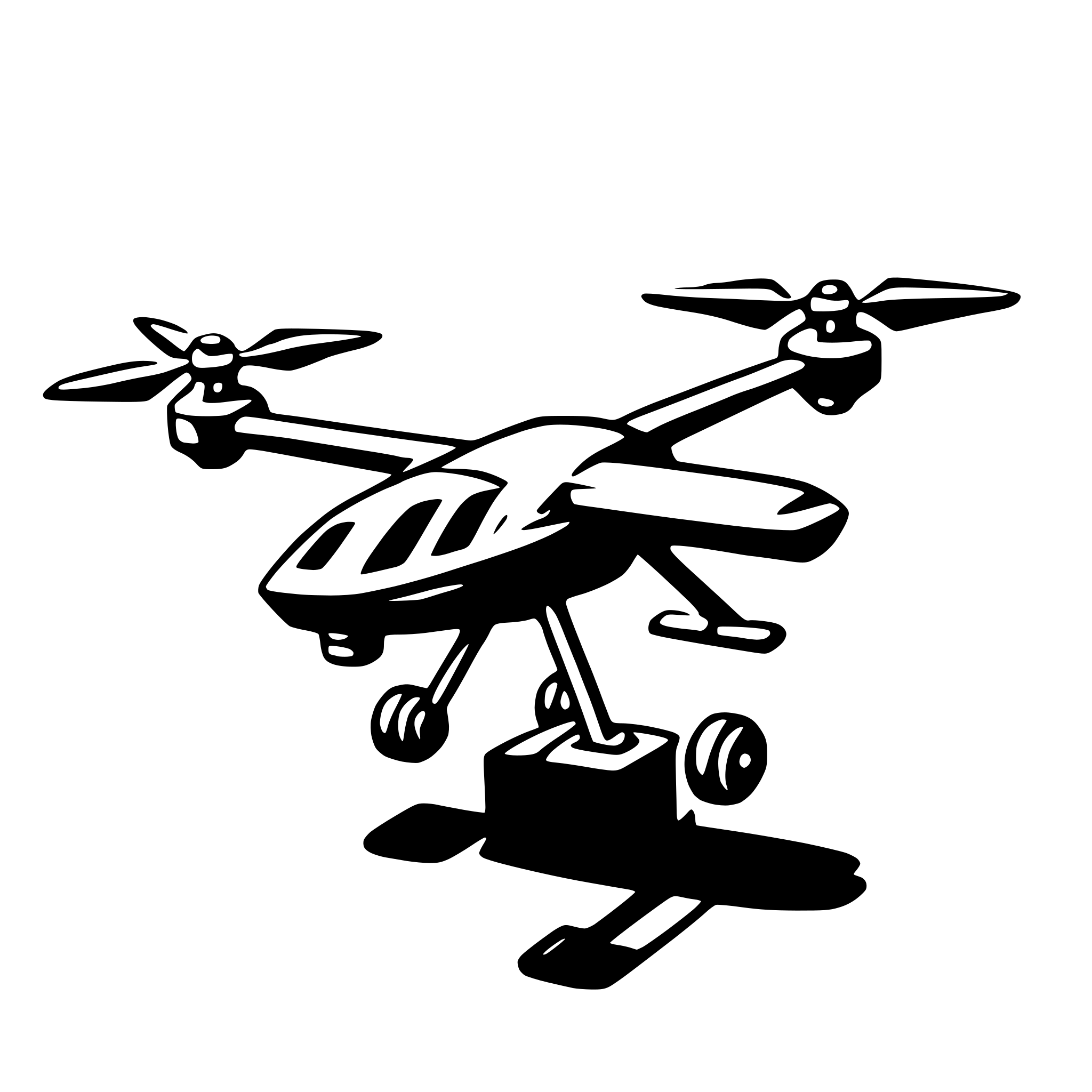 AI-generated SVG of a drone
