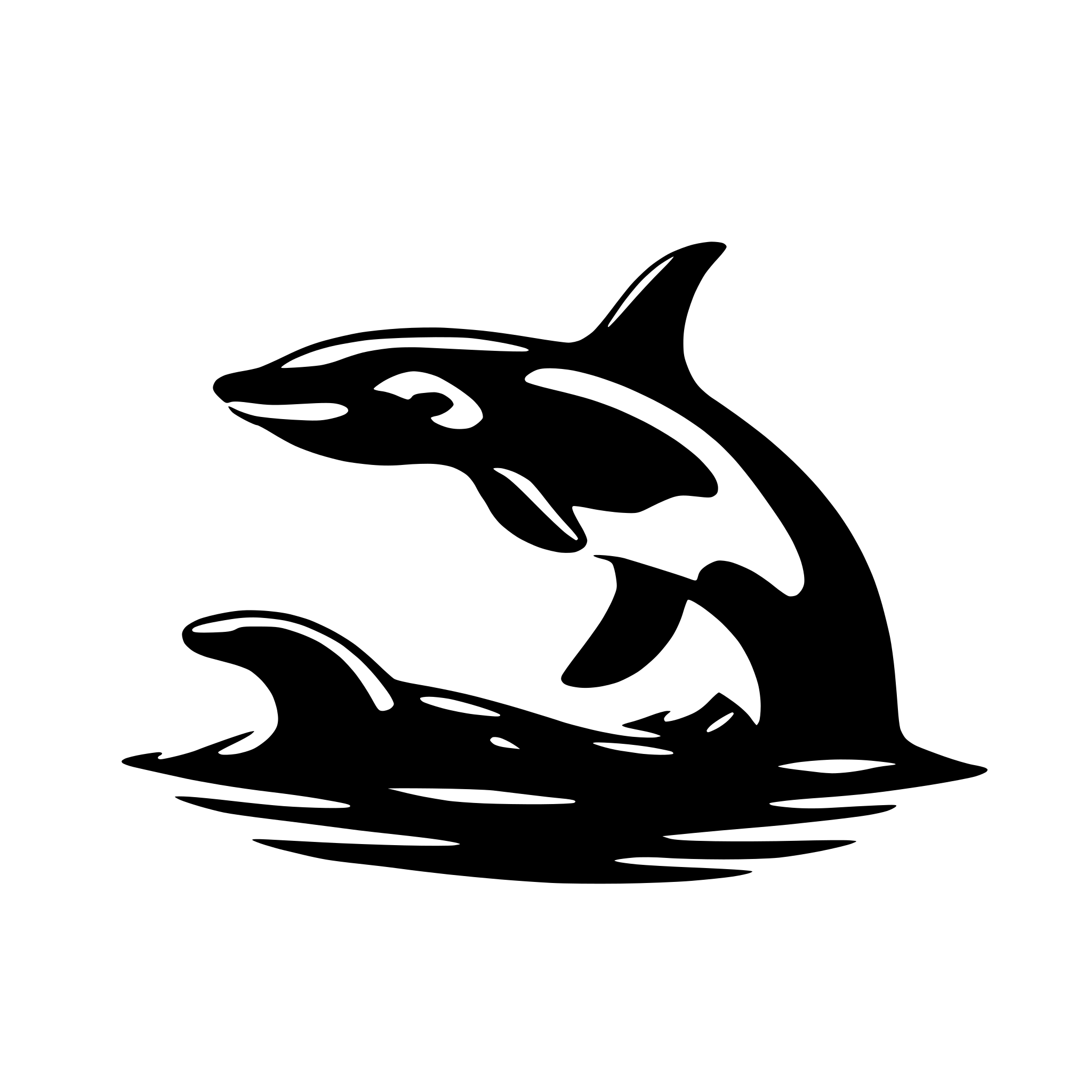 AI-generated SVG of 'orca'