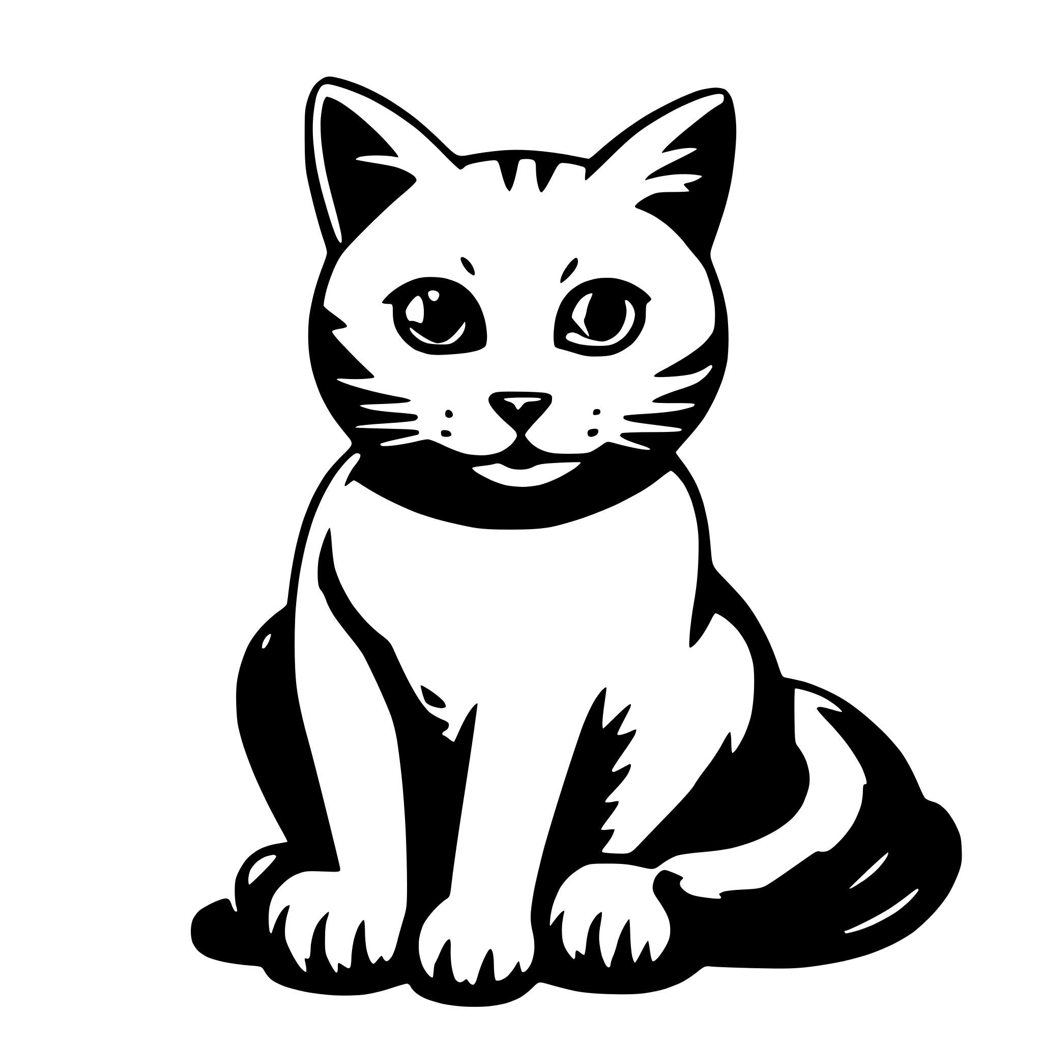 AI-generated SVG of a Cat
