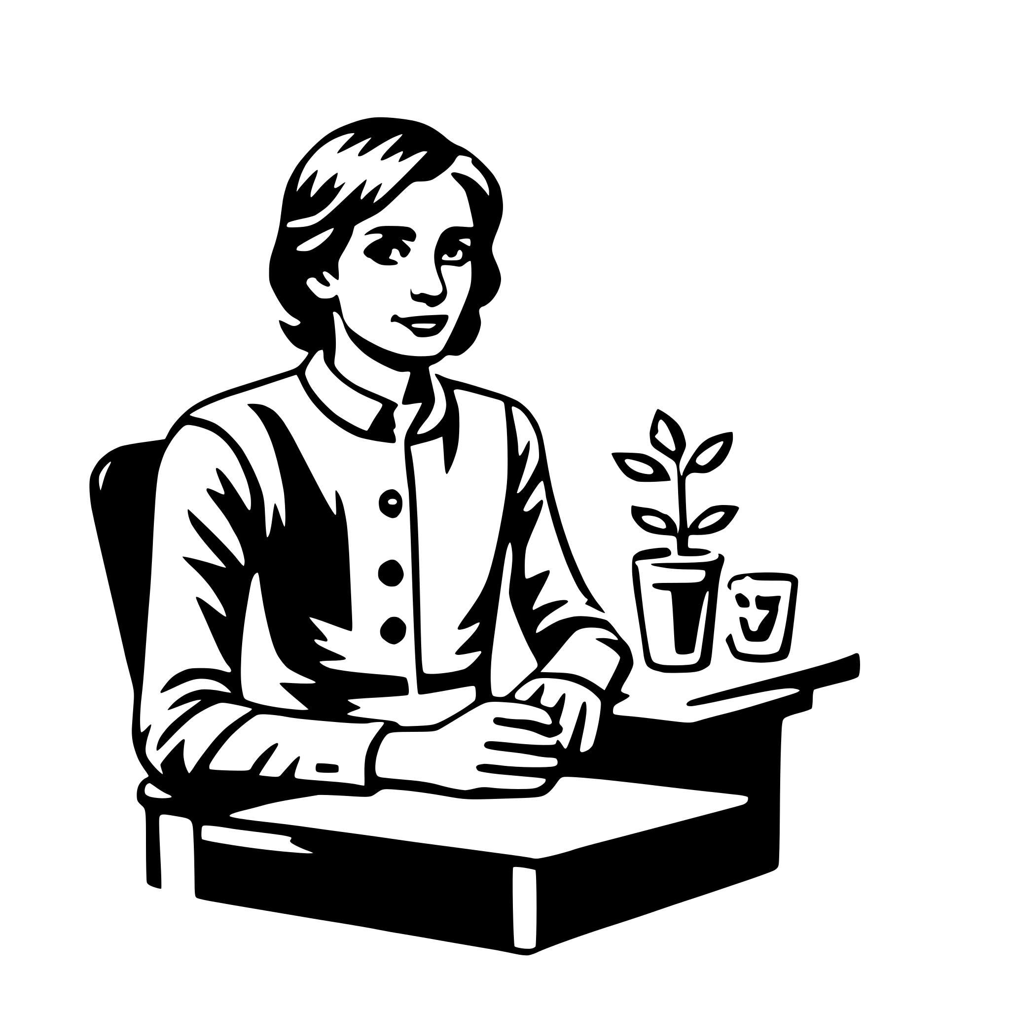 AI-generated SVG of 'social worker'