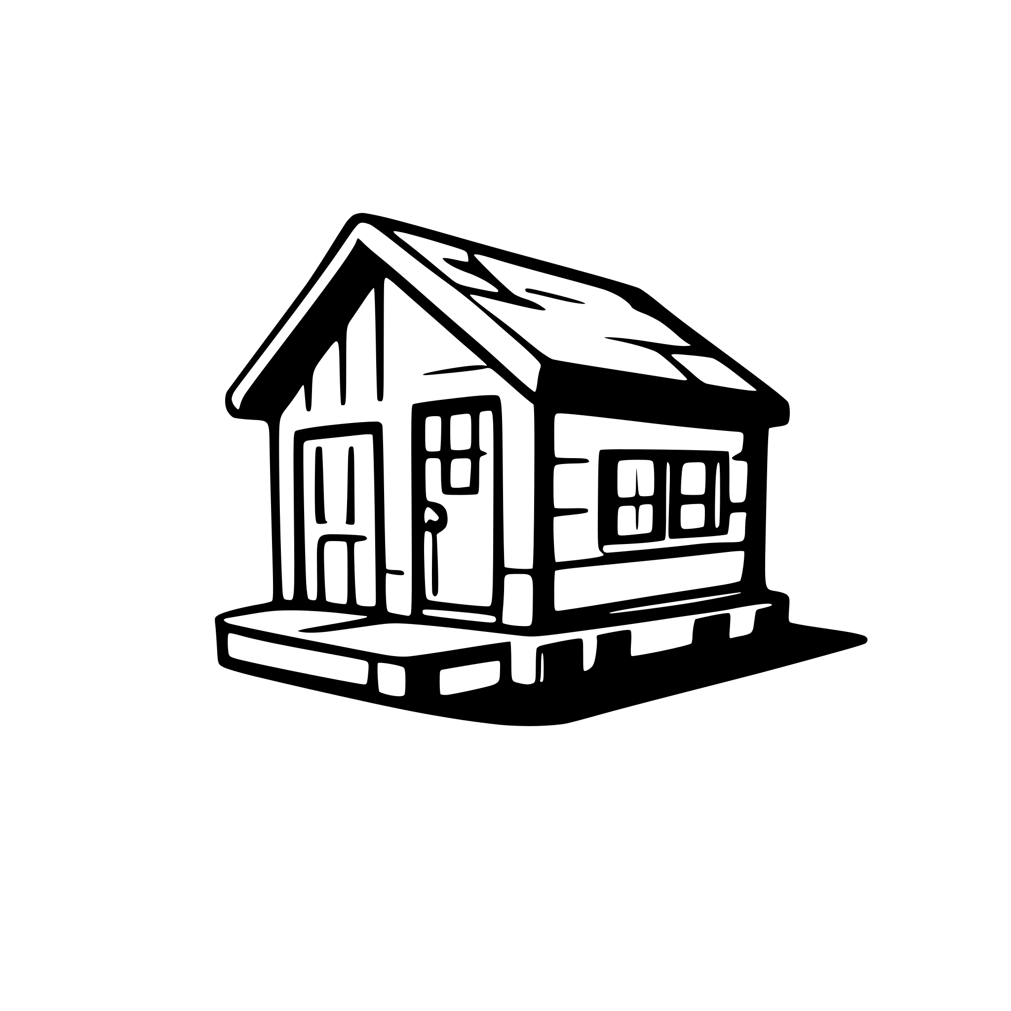 AI-generated SVG of a Cabin