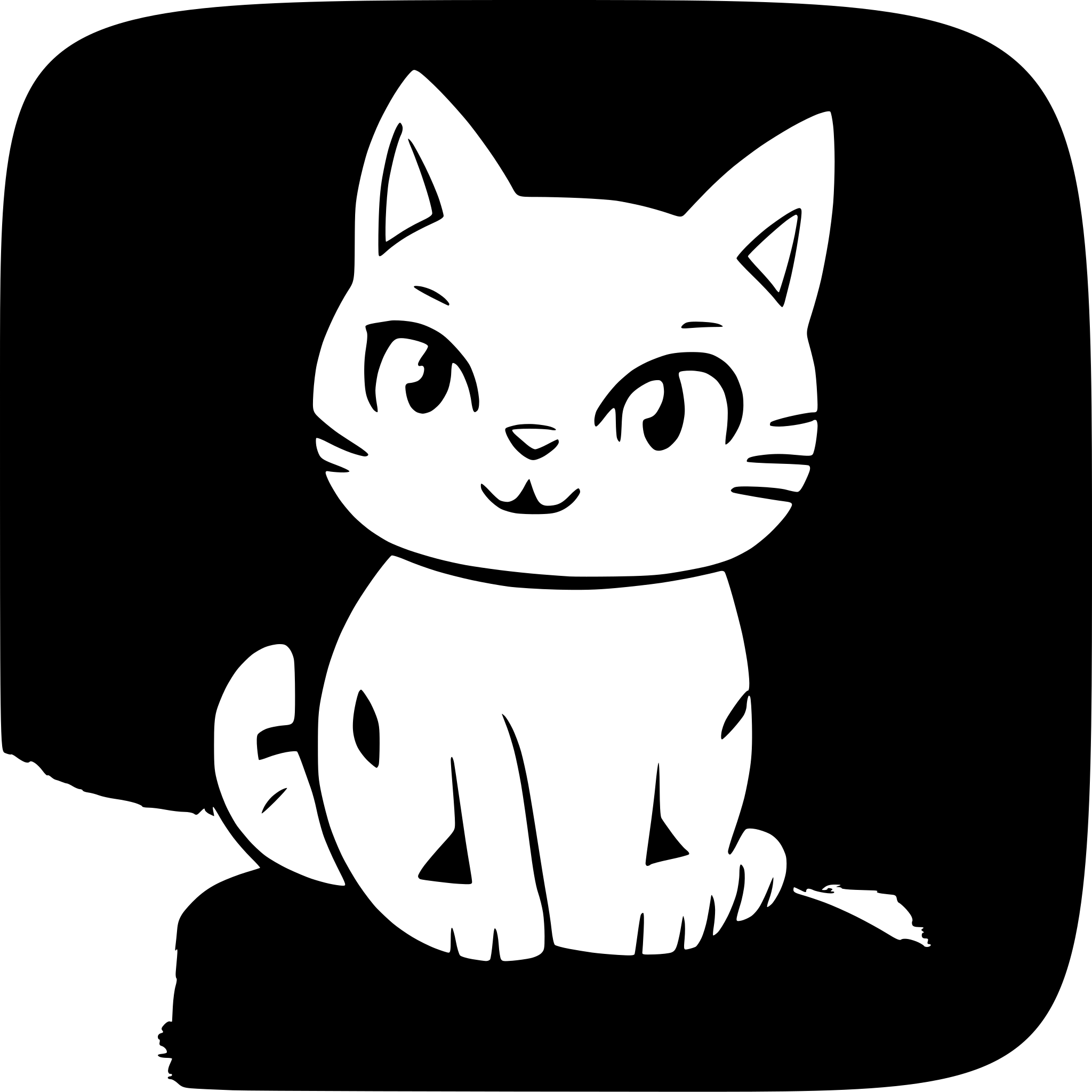 AI-generated SVG of 'cartoon cat'