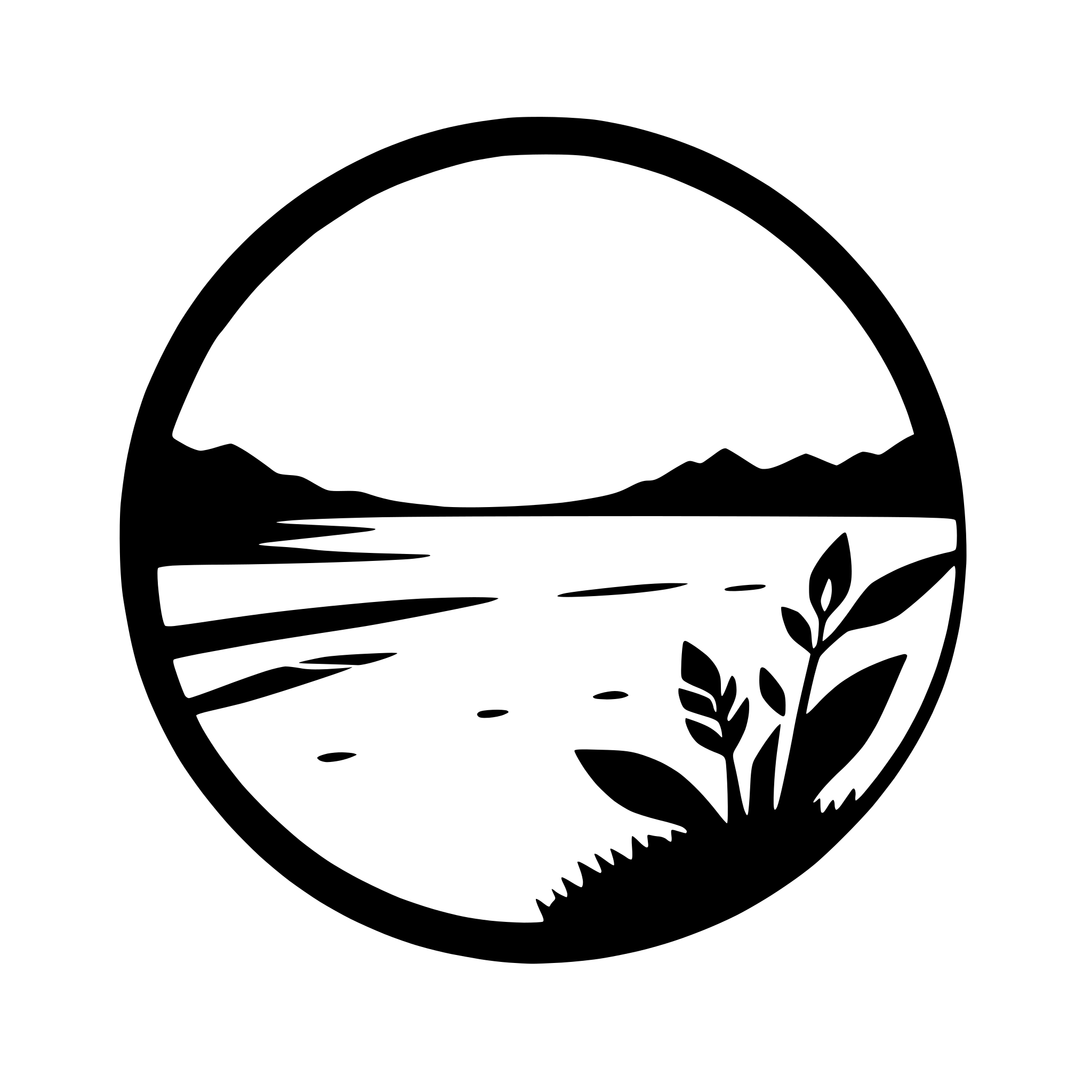 AI-generated SVG of a sunset over a calm ocean